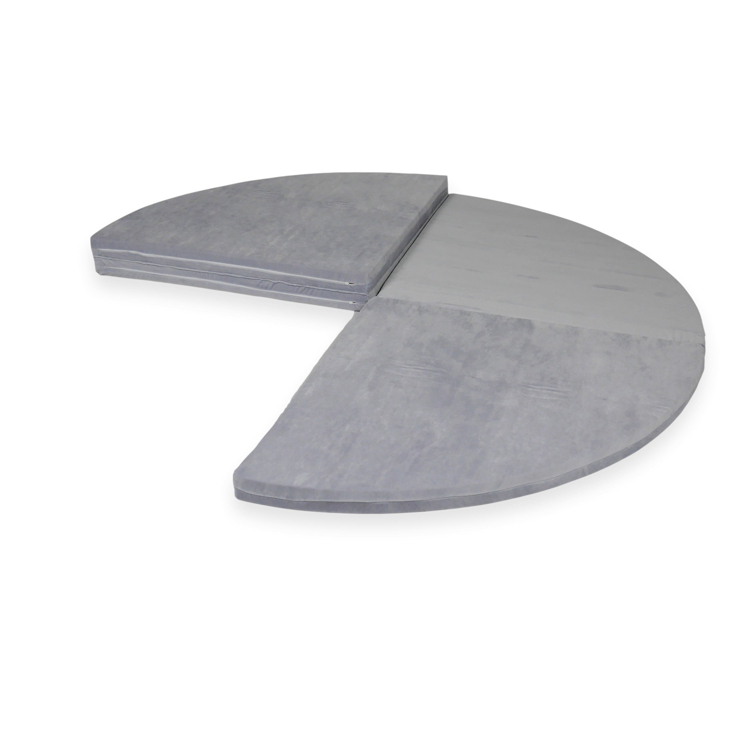 Runde Babyspielmatte 160 cm aus weichem Samt