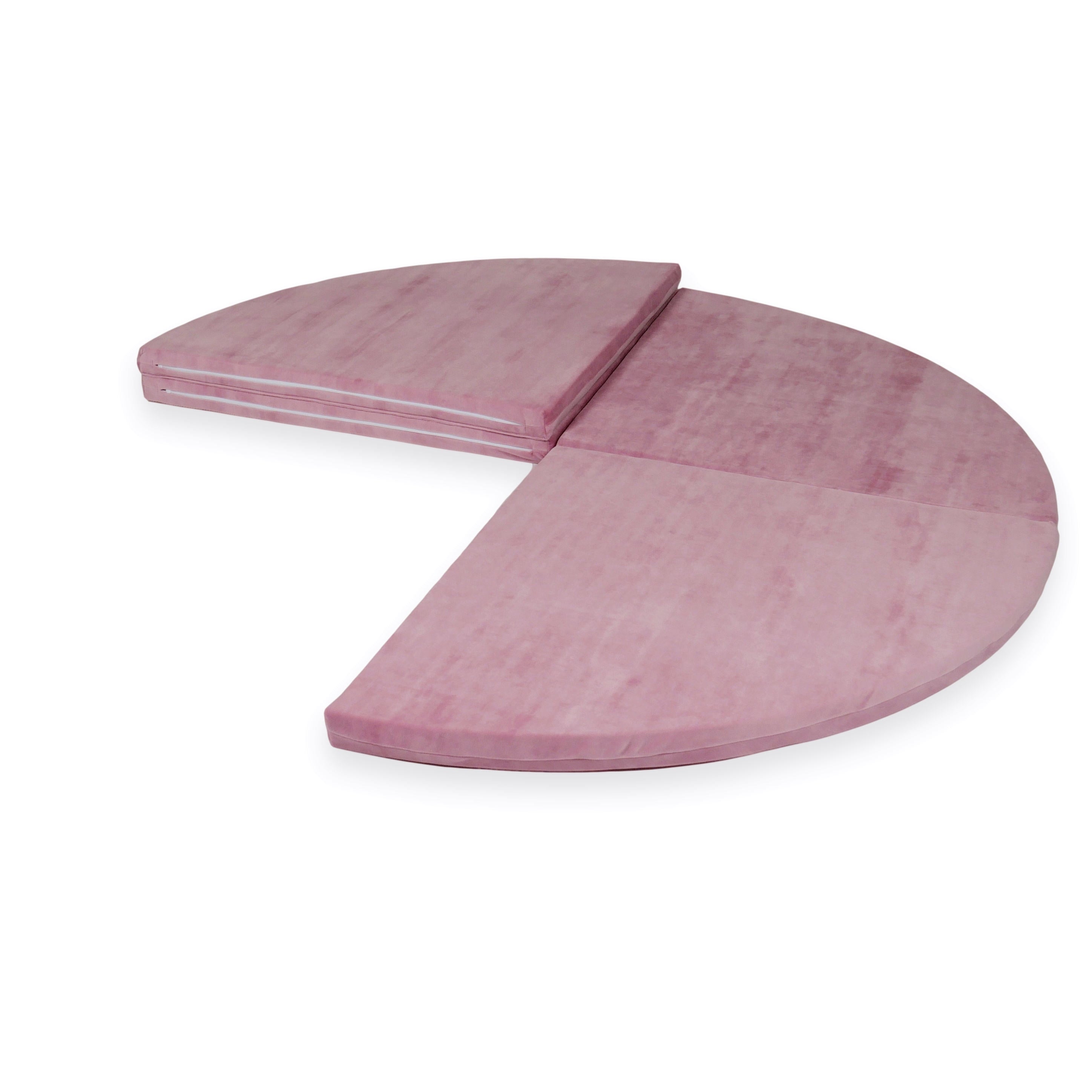 Runde Babyspielmatte 160 cm aus weichem Samt