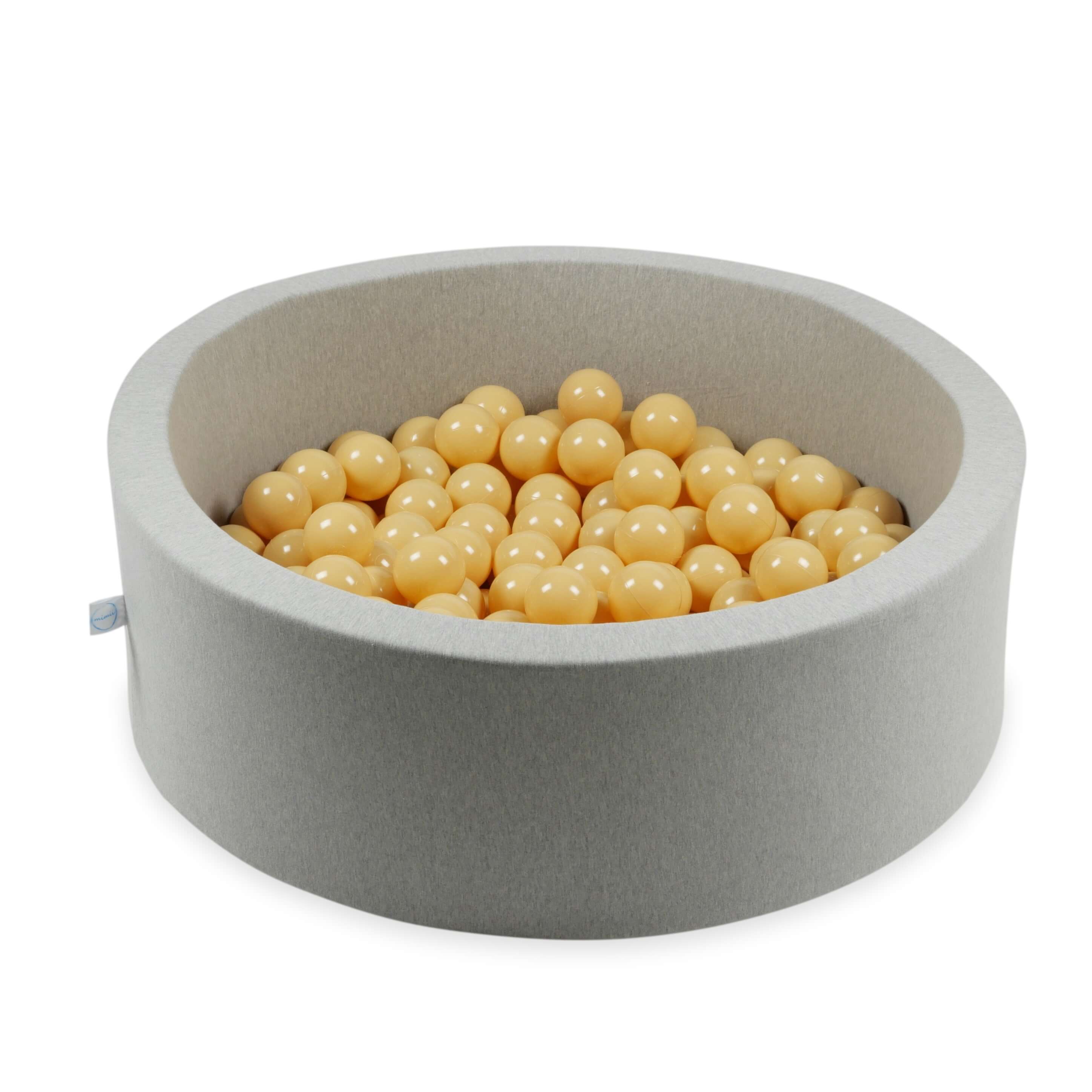 500 beige Spielbälle, 7 cm Durchmesser