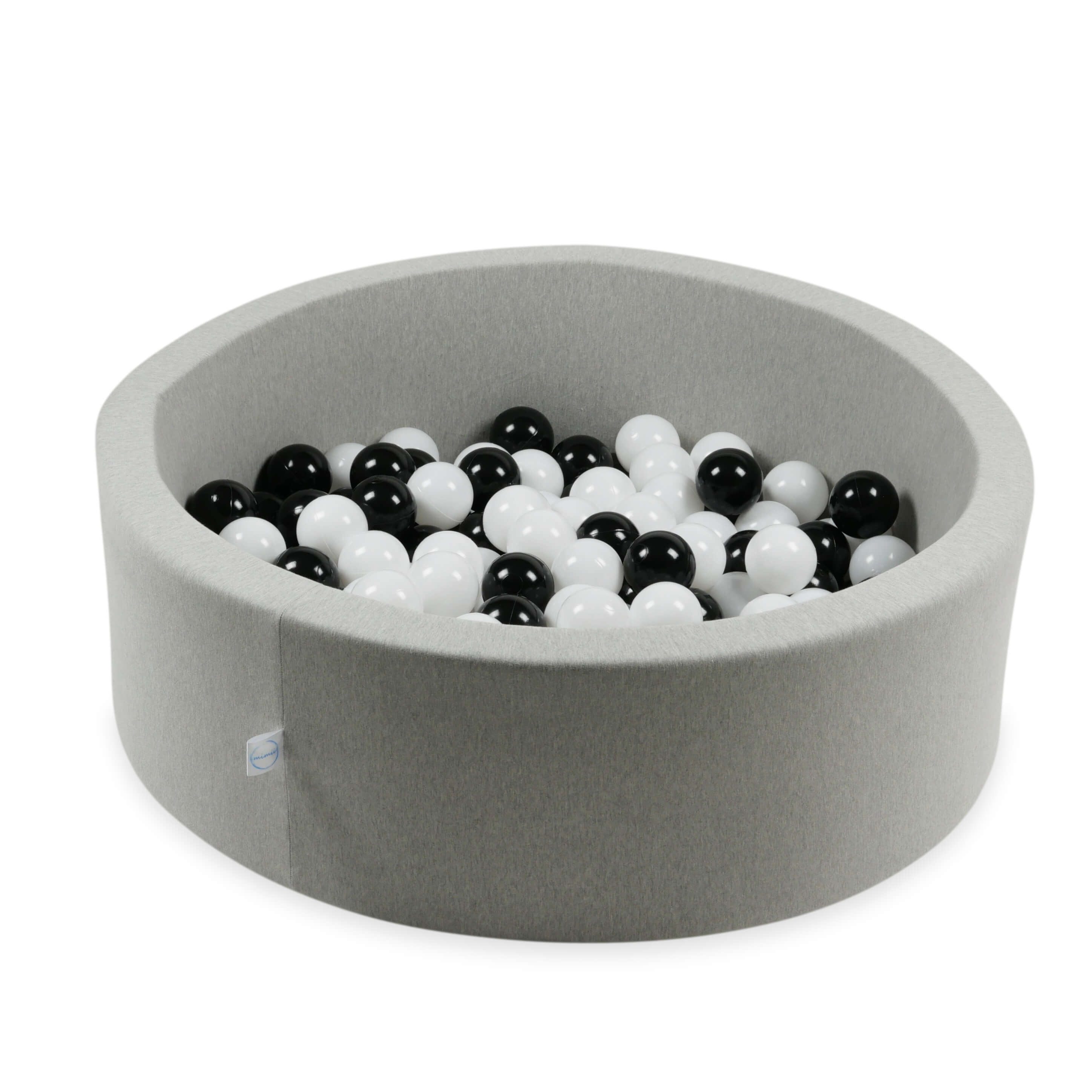 7 cm Durchmesser Spielbälle, 150 Stück, weiß und schwarz