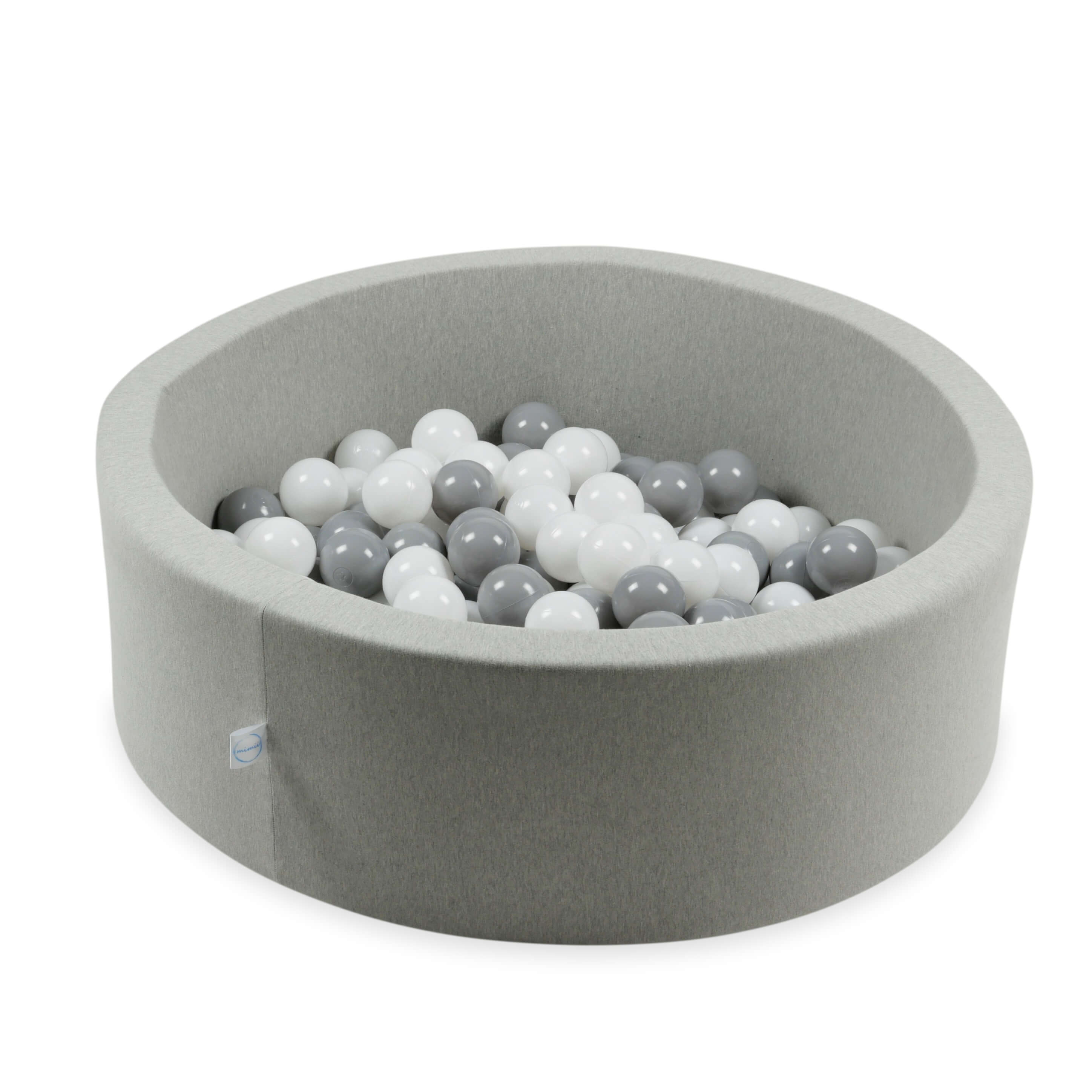 Spielbälle mit 7 cm Durchmesser, 150 Stück, weiß, grau