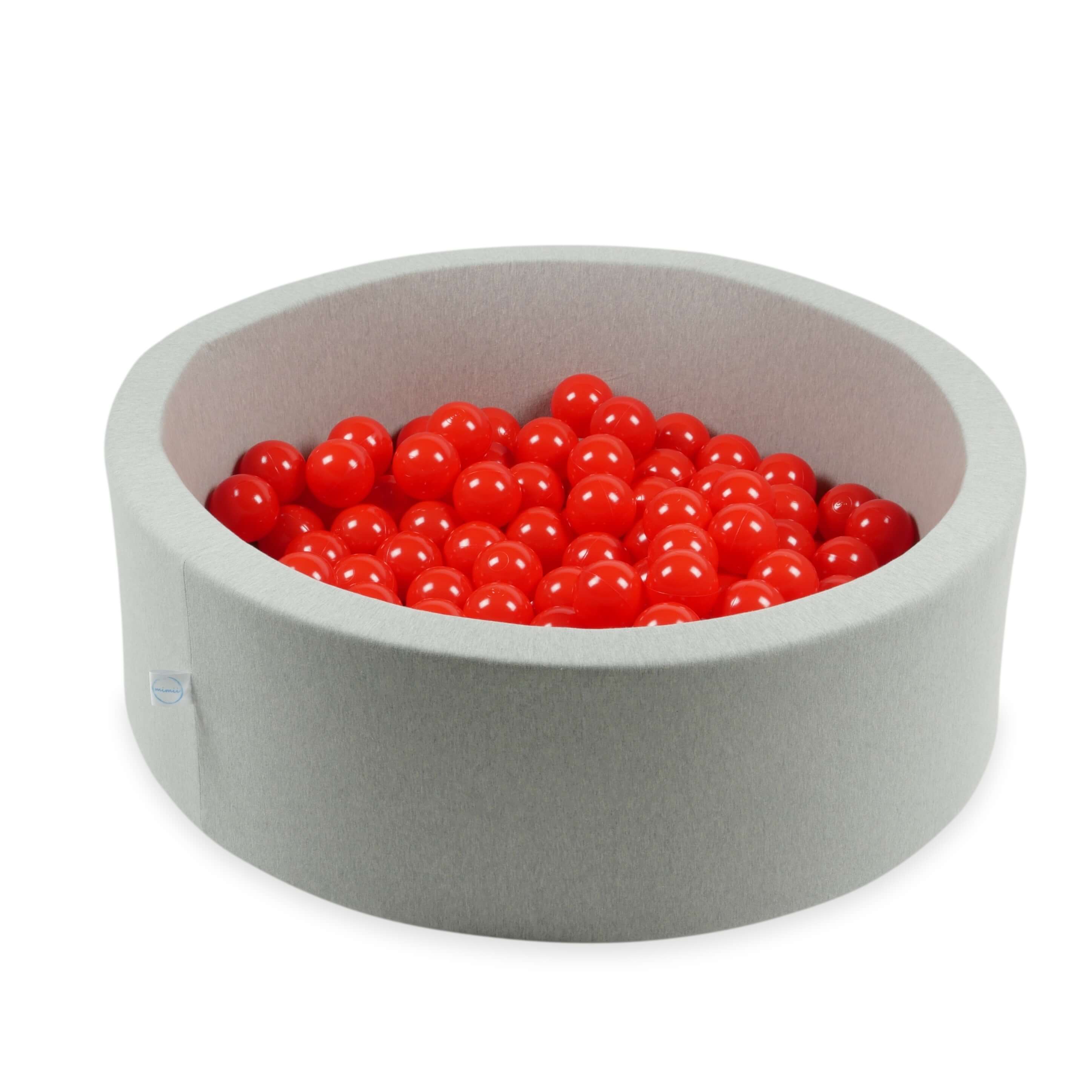 50 rote Spielbälle, 7 cm Durchmesser