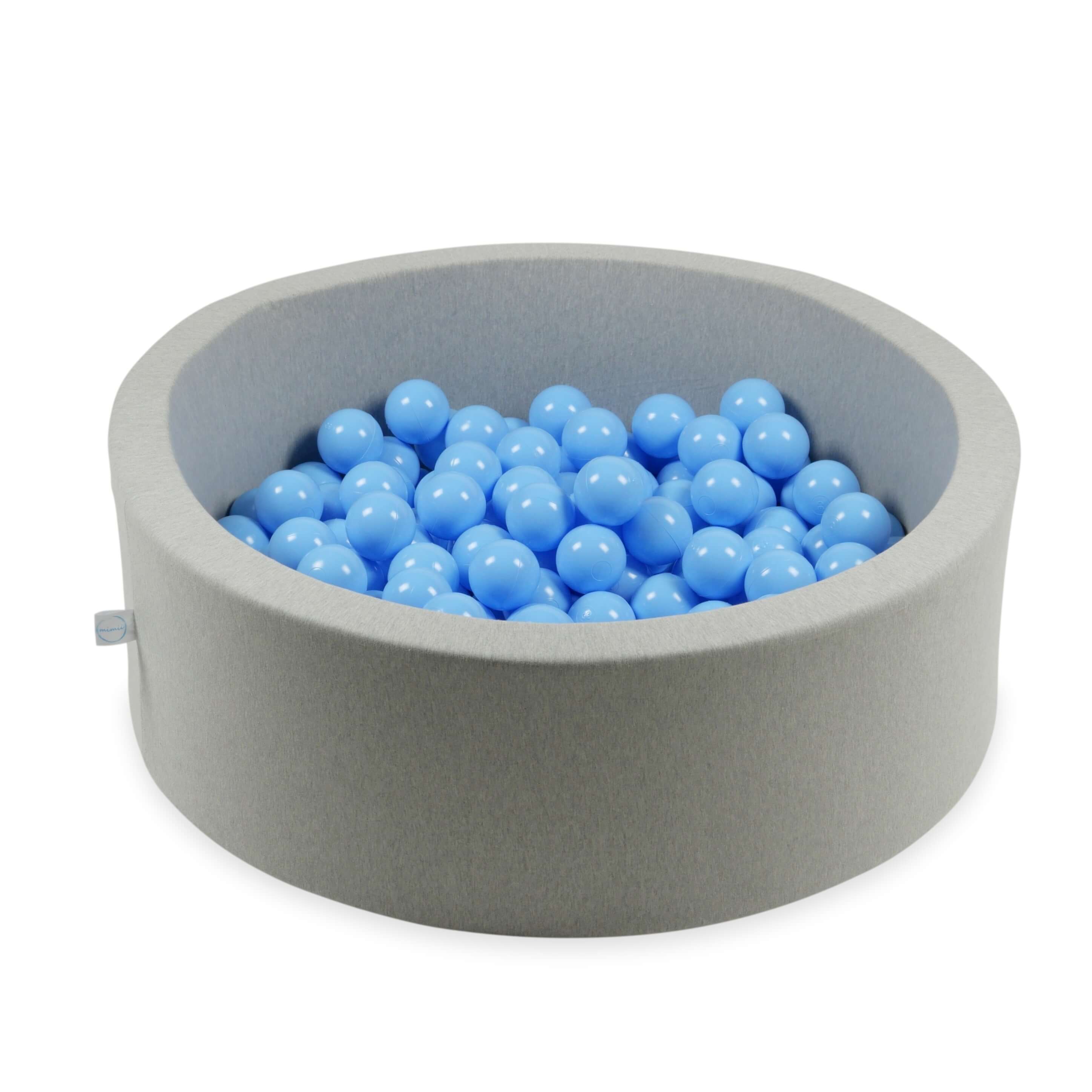 50 helltürkise Spielbälle, 7 cm Durchmesser