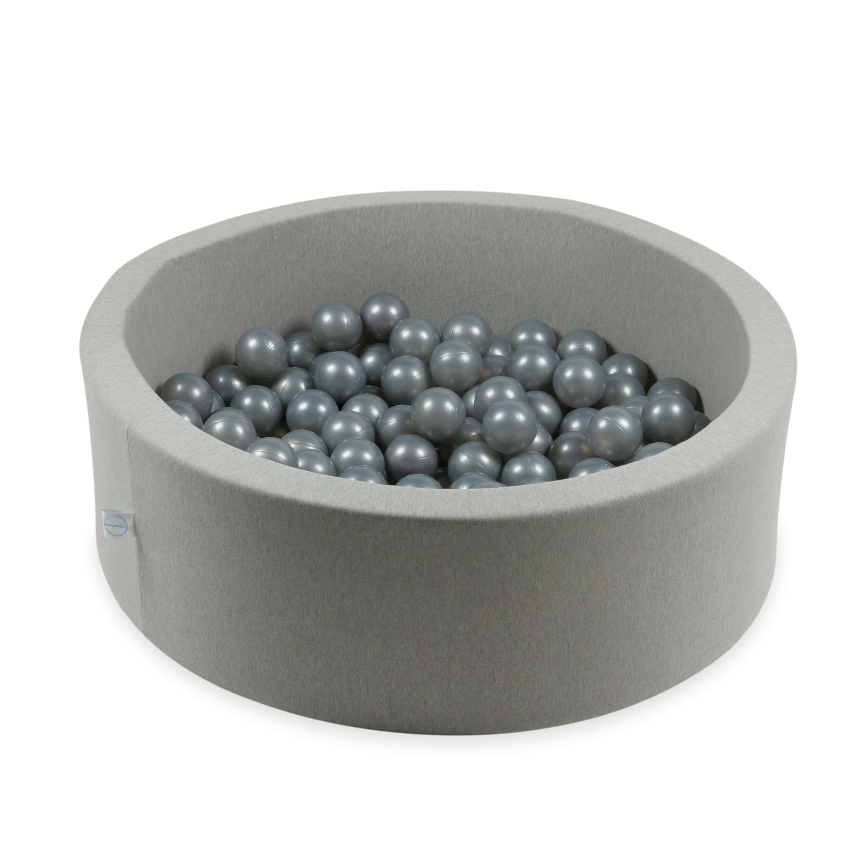 150 Spielbälle mit 7 cm Durchmesser, silberfarben