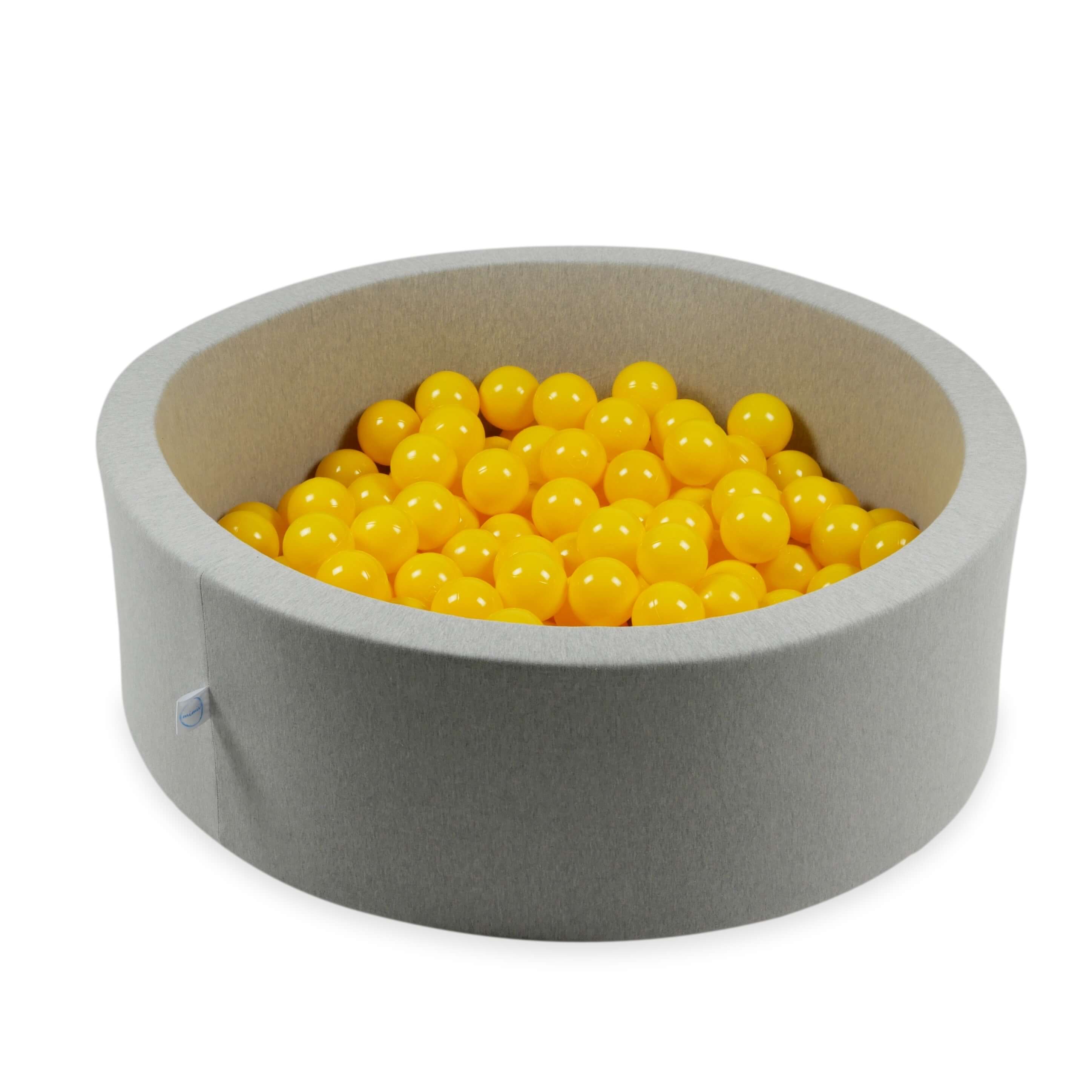 50 gelbe Spielbälle, 7 cm Durchmesser