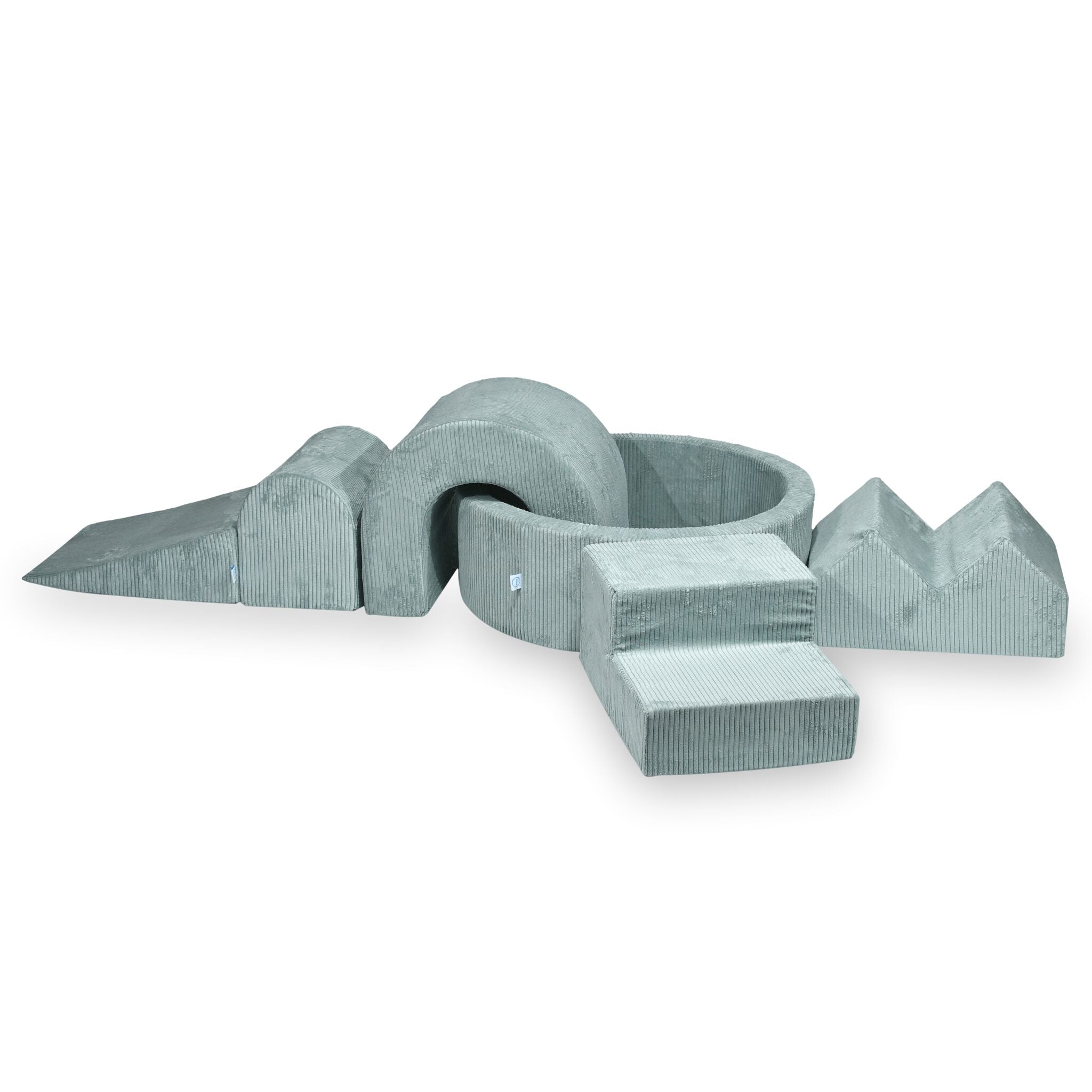 Quadratische, faltbare Babyspielmatte 120 x 120 cm aus weichem Samt