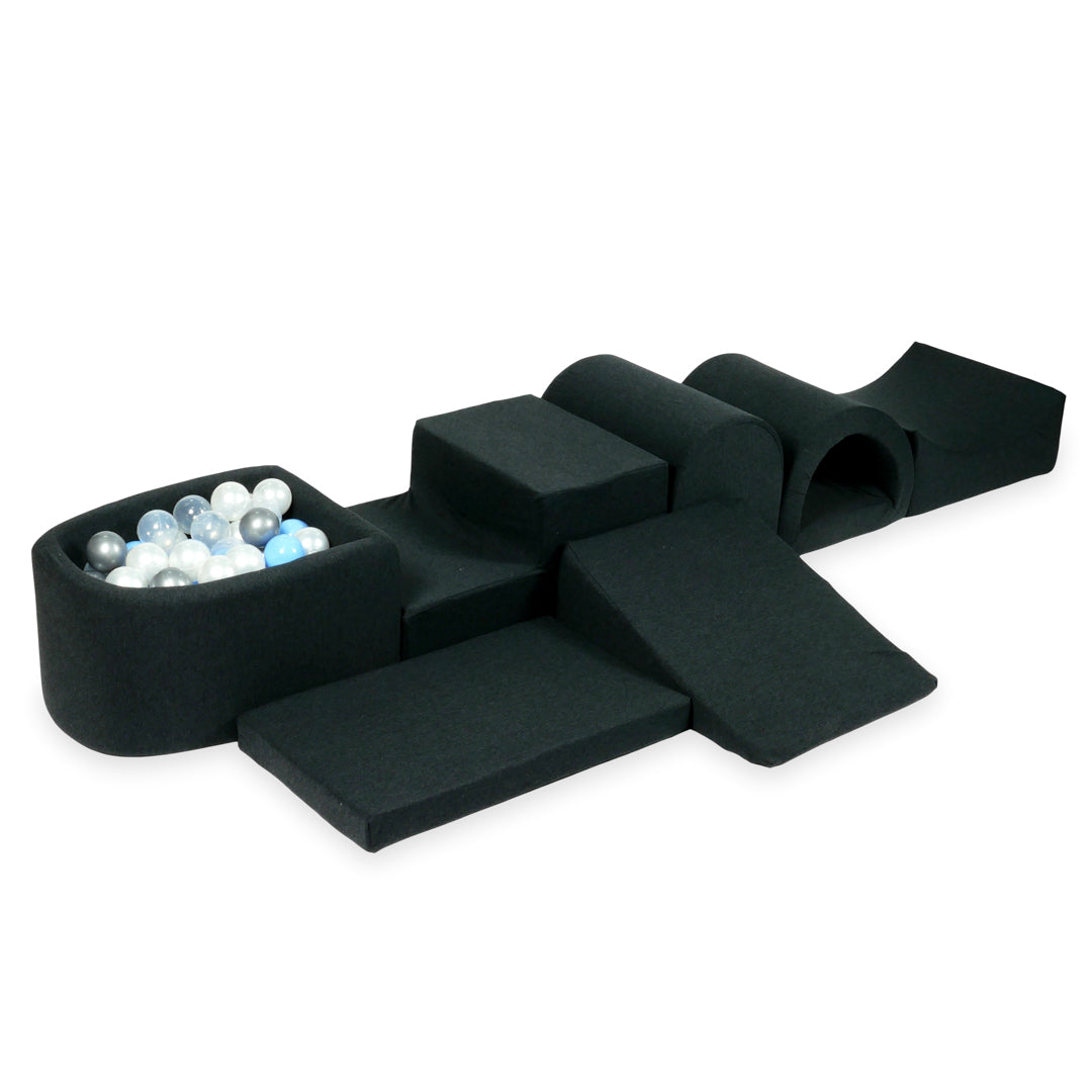 Größter Schaumstoffspielbereich mit Mikrographitbecken + 100 Bällen