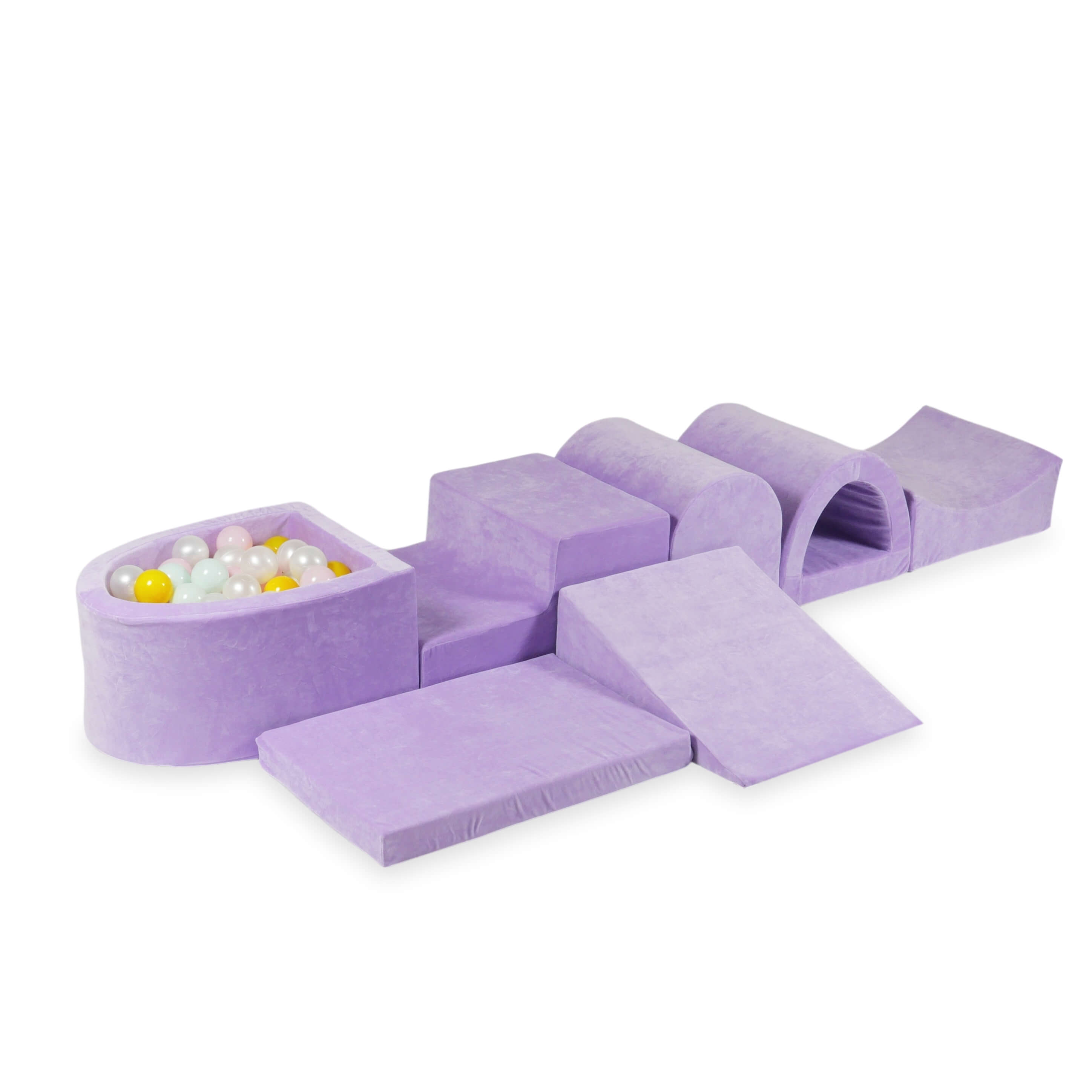 Größter Schaumstoffspielbereich mit lila Mini-Pool + 100 Bällen