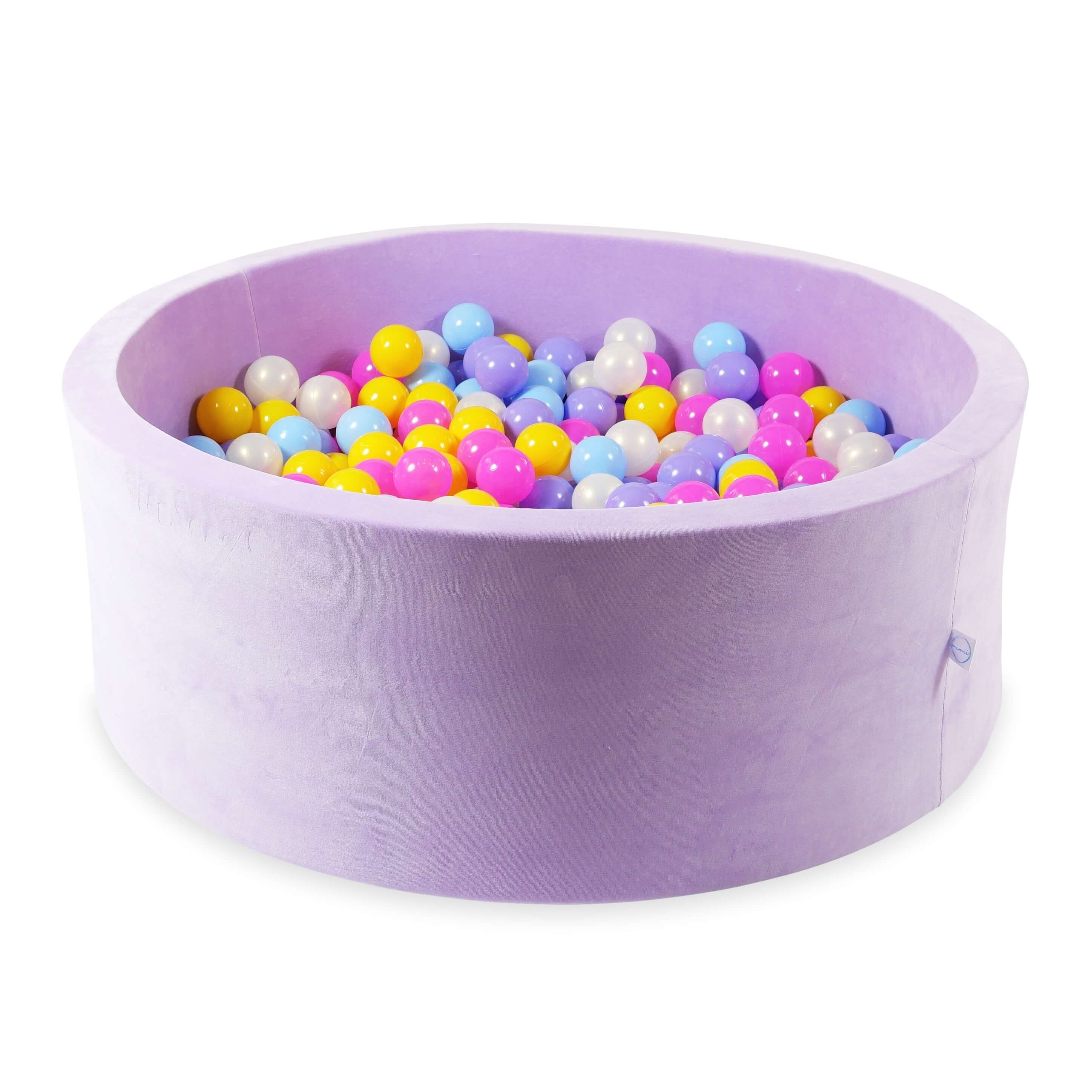 Piscine à balles en velvet soft Lilac 110x40 cm avec 500balles