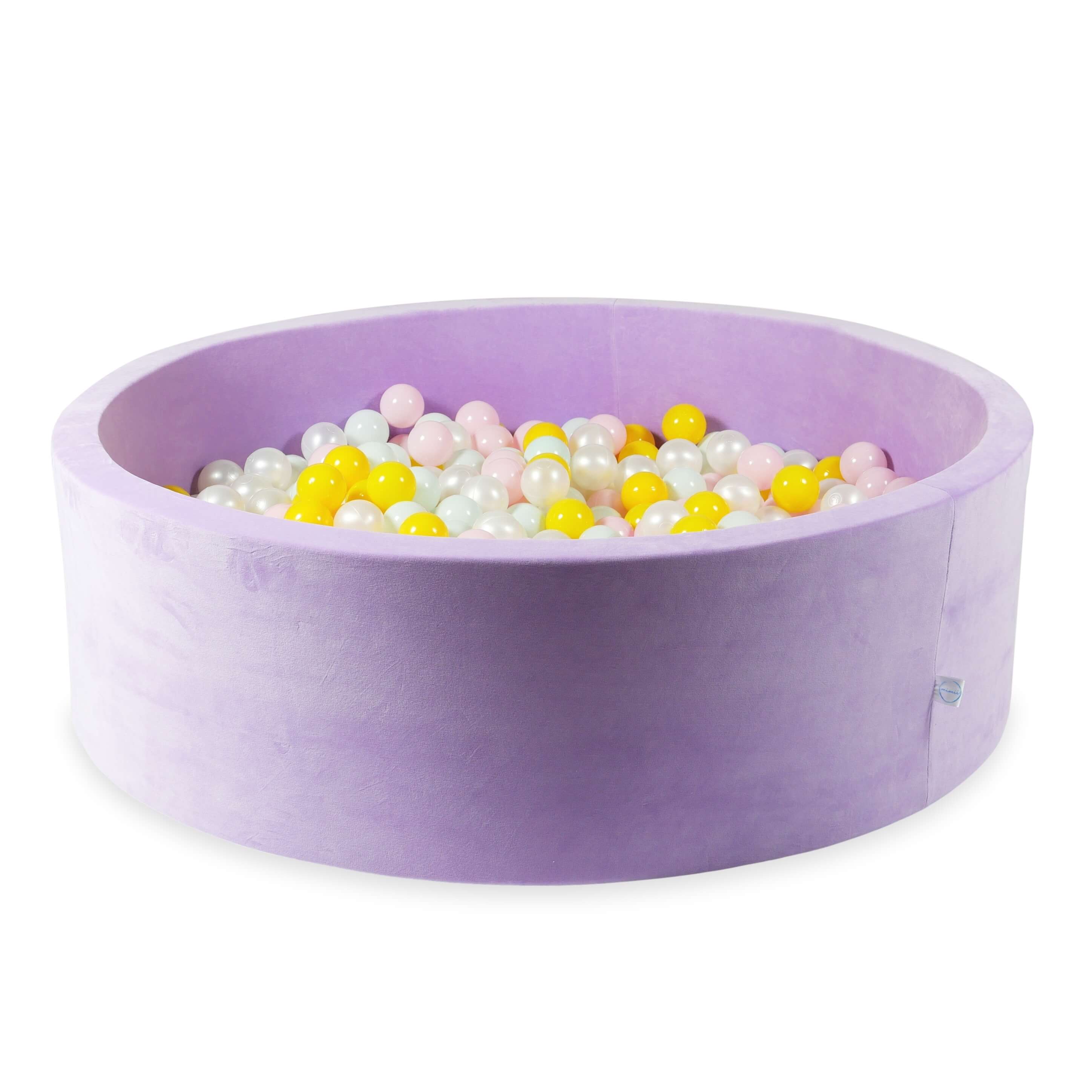 Piscine à balles en velvet soft Lilac 130x40 cm avec 700 balles