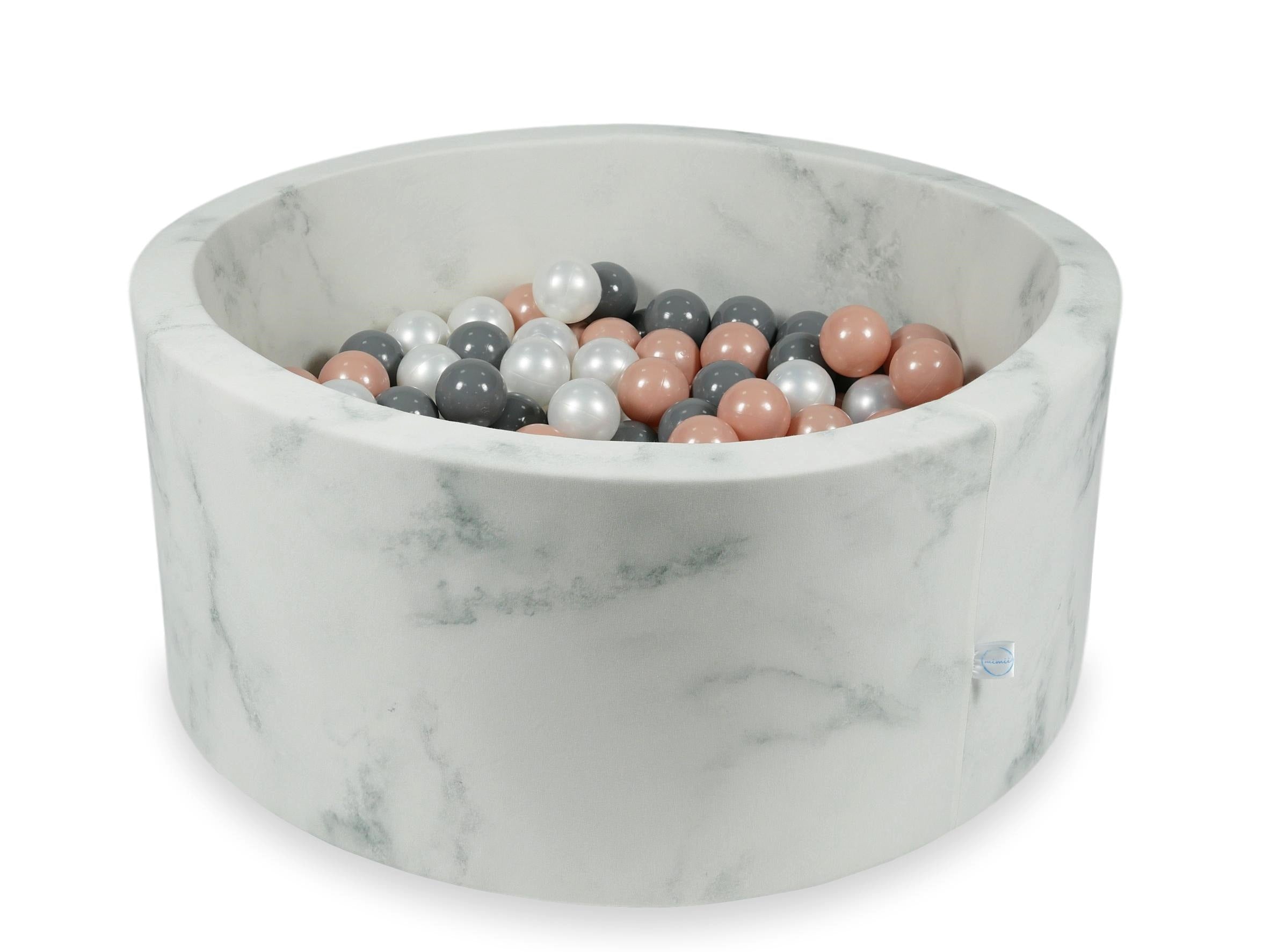 90x40 cm Velvet Marble Ball Pit with 300 Balls