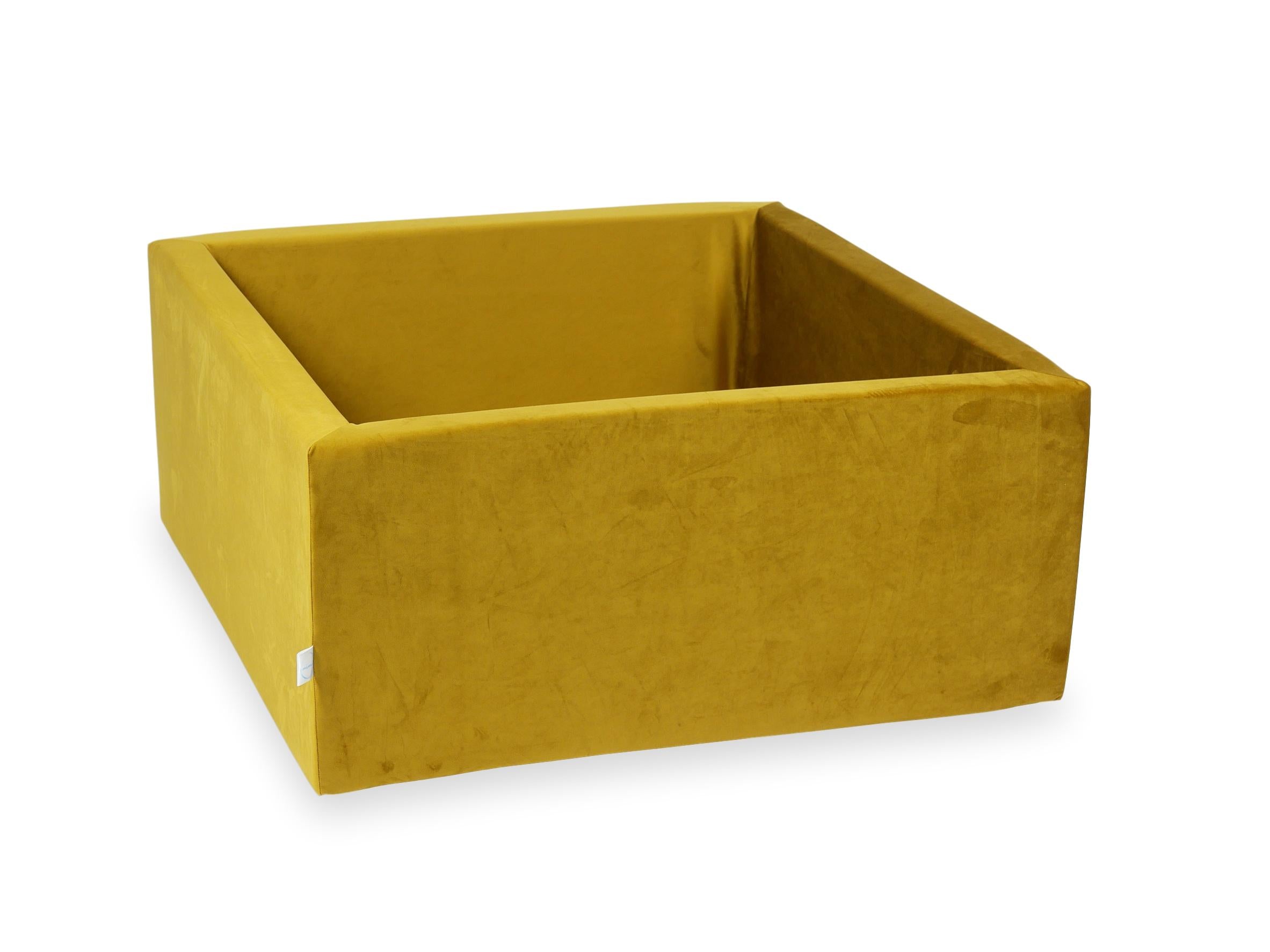 Piscine à balles carrée 90x90x40 cm Velvet dore sans balles