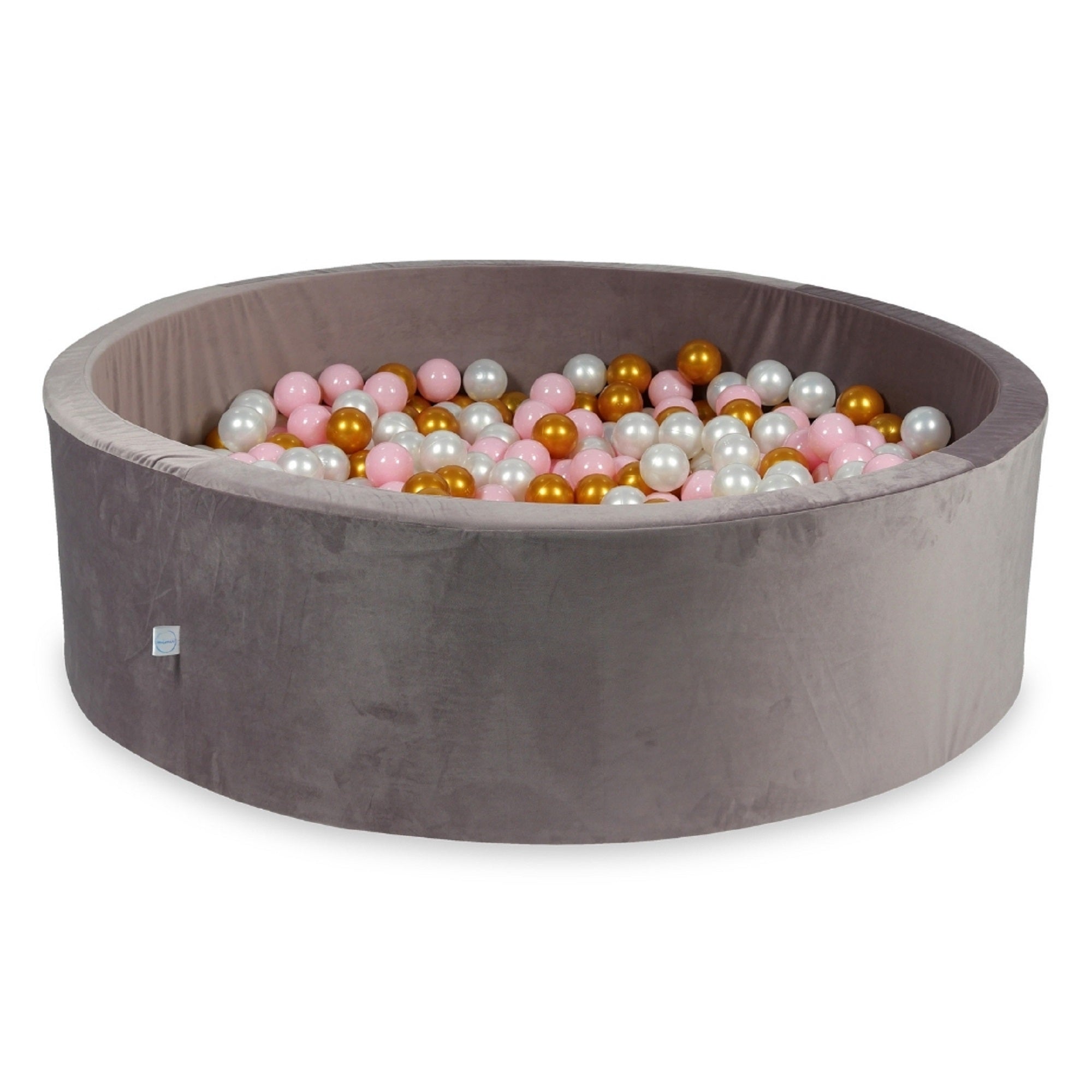 Piscine à balles en velours velvet lilac 130x40 cm avec 700 balles