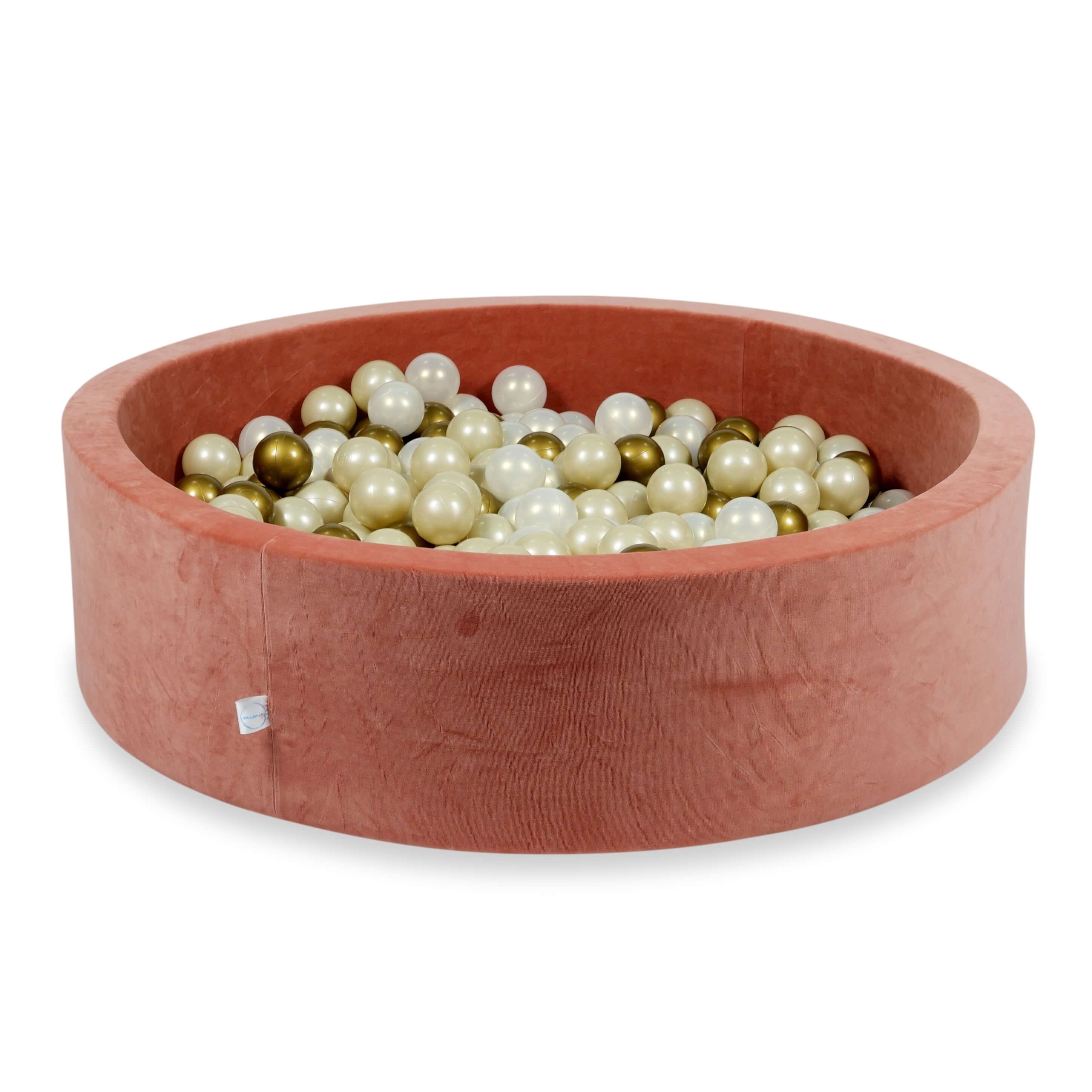 Piscine à balles en velours velvet soft canyon clay 110x30 cm avec 400 balles