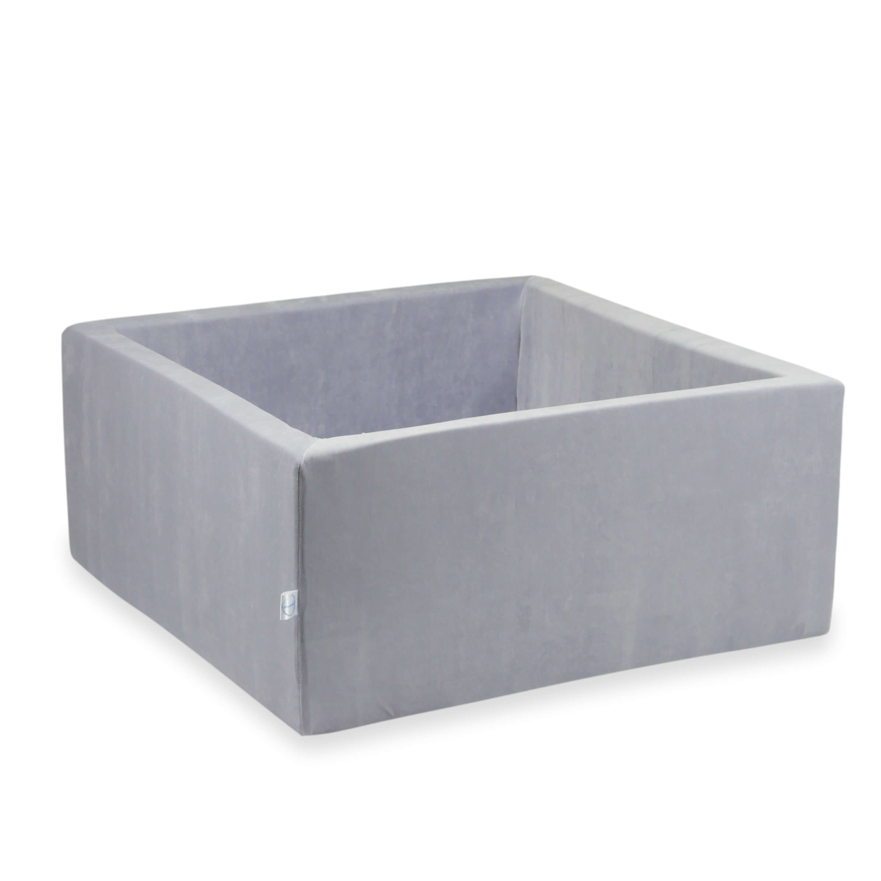 Piscine à balles carrée 90x90x40 cm Velvet Soft gris clair sans balles
