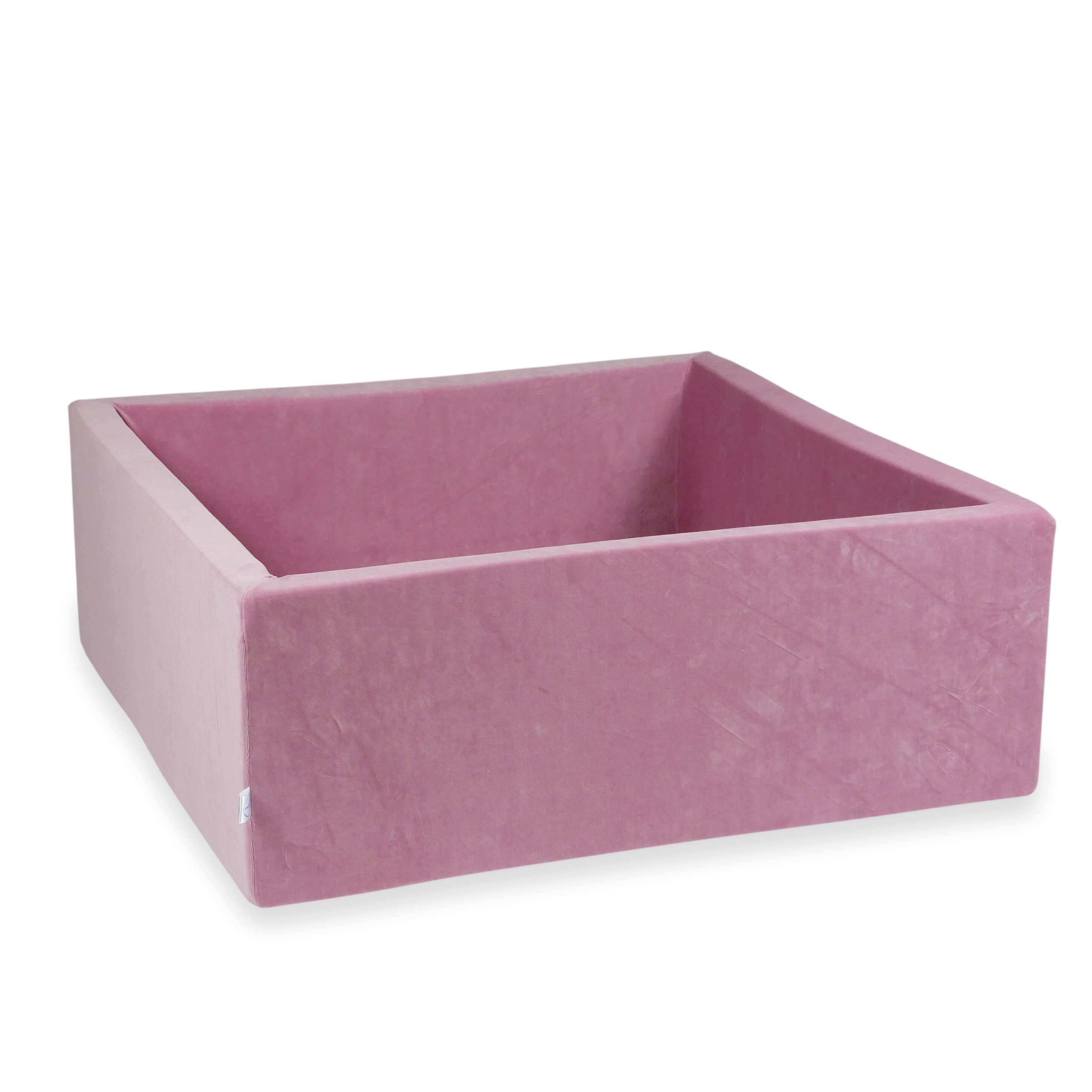 Piscine à balles carrée 110x110x40 cm Velvet Soft rose sans balles