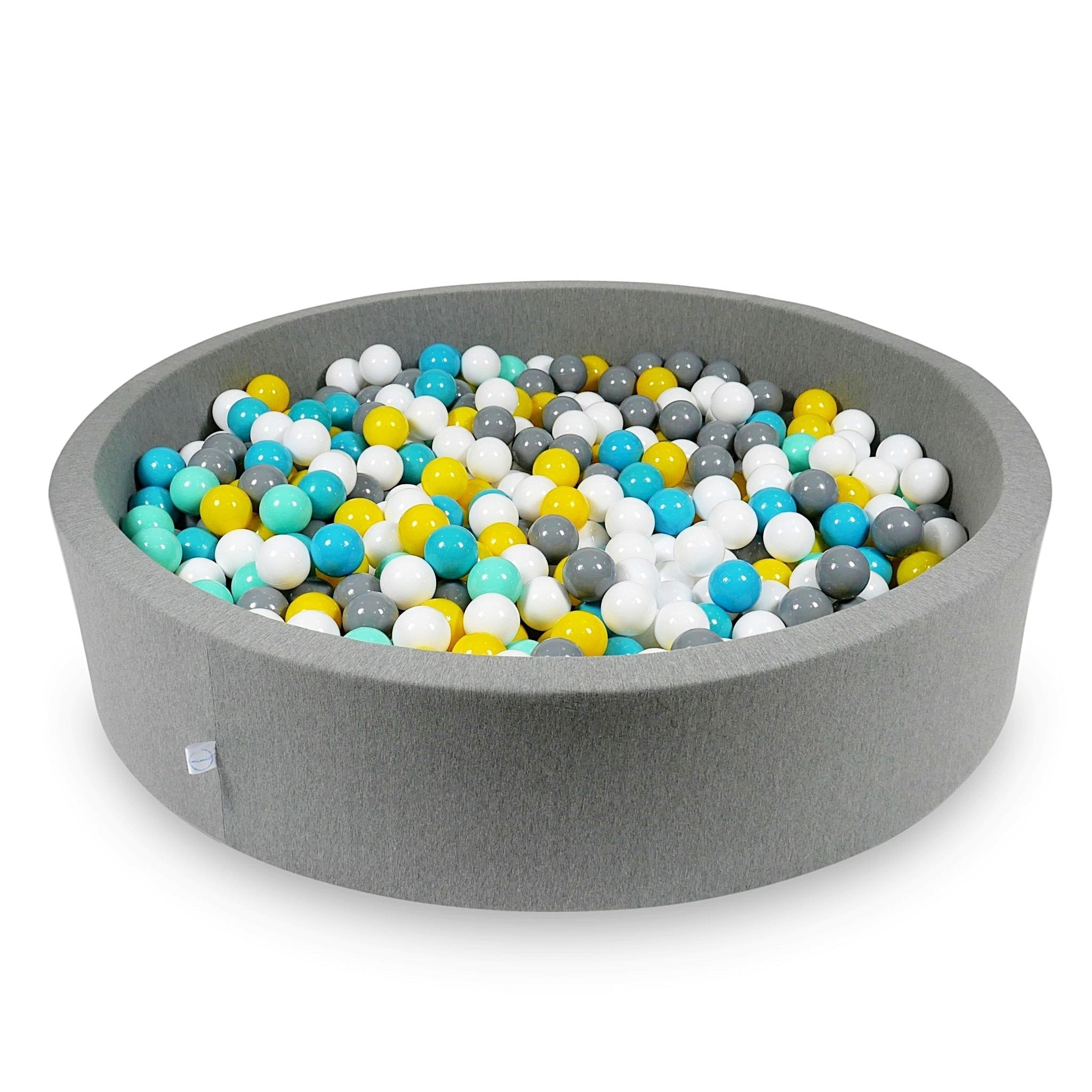 Piscine à balles en gris  130x30 cm avec 600 balles