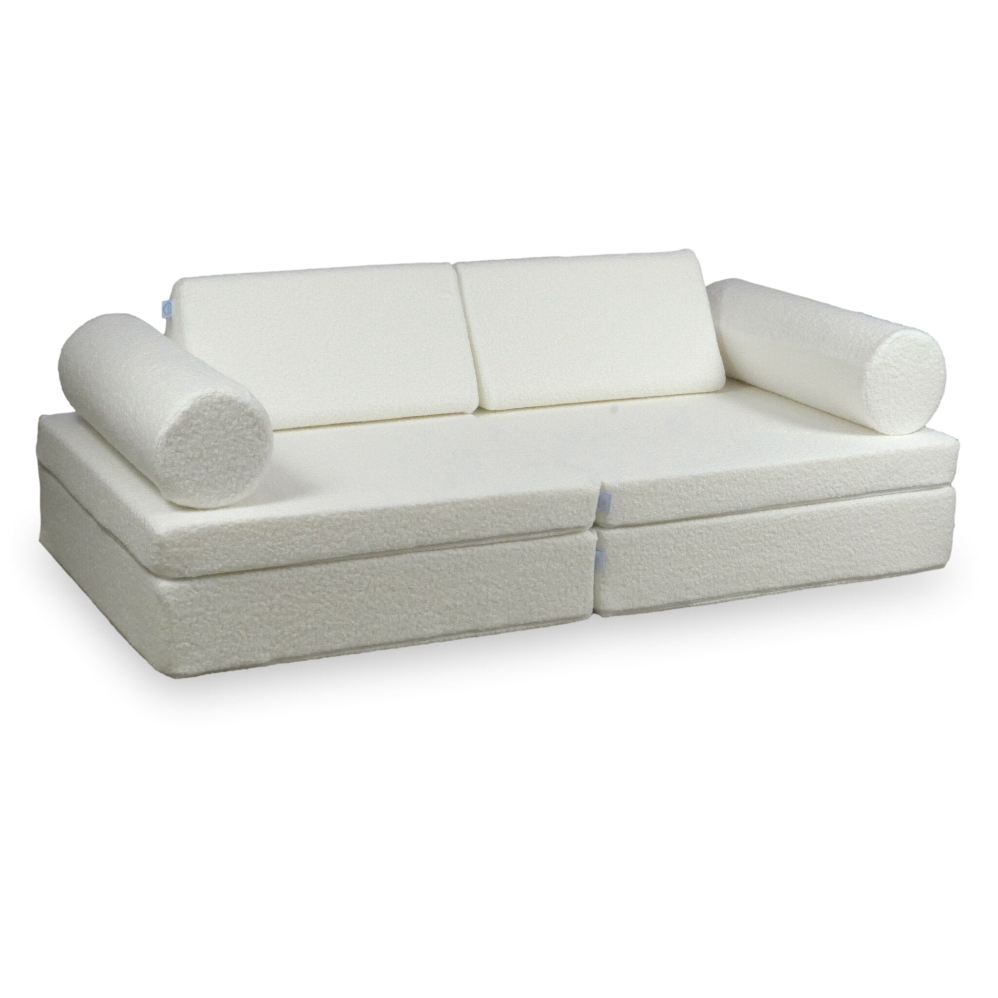 Deluxe Montessori-Spielsofa, Weiß, Locken