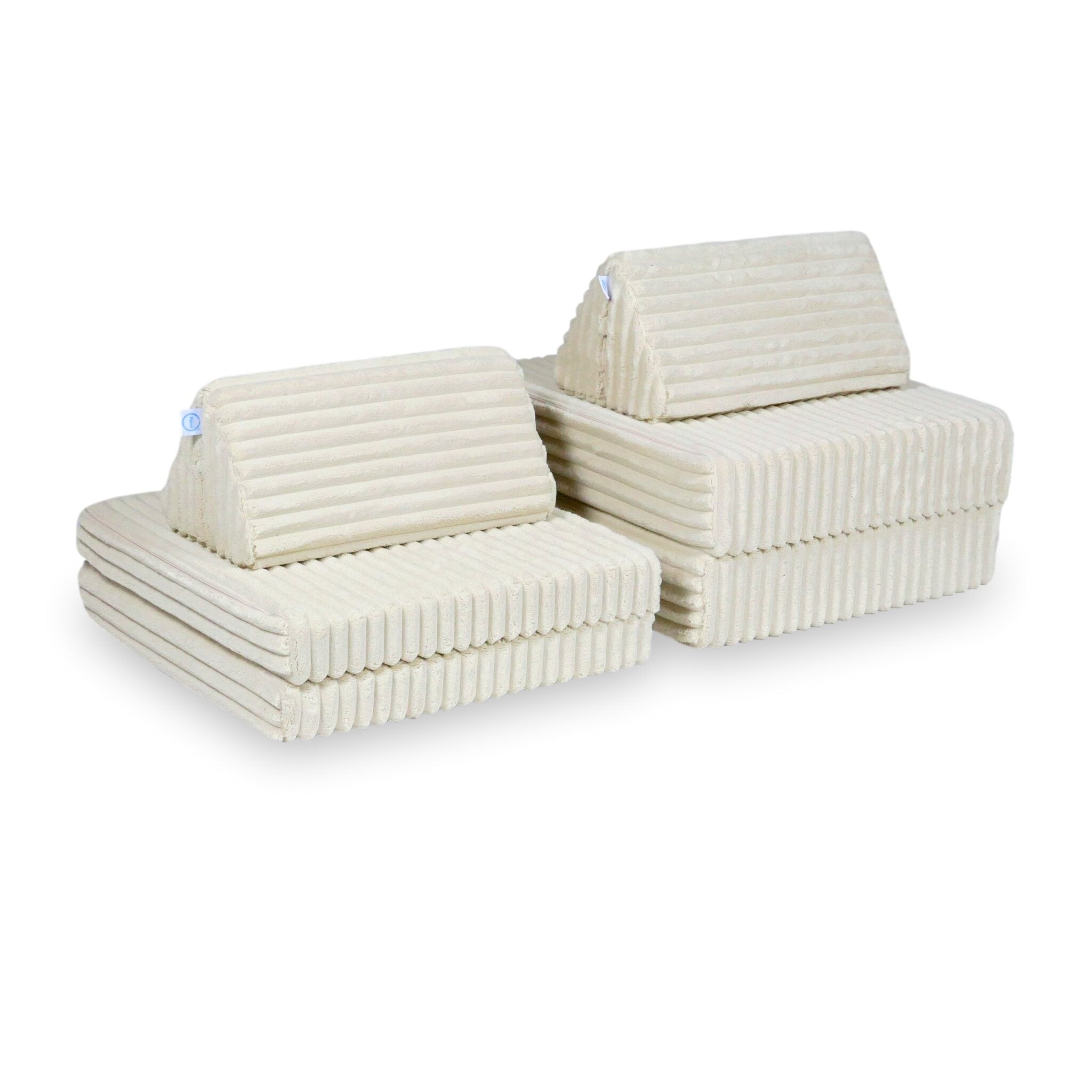 Montessori Mini Comfort Spielsofa aus Waffelstoff