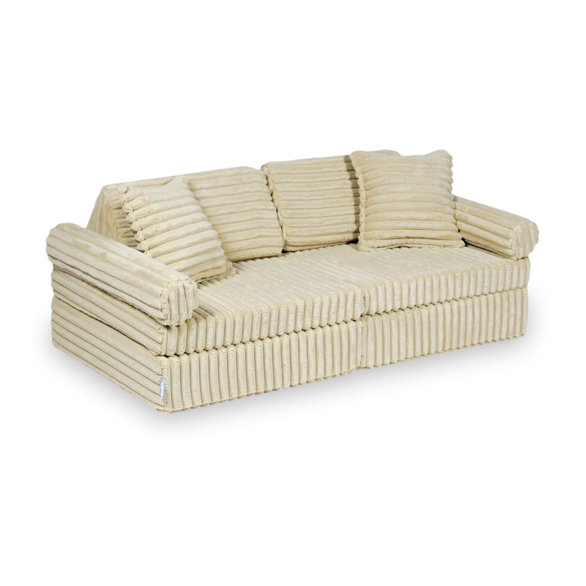 Montessori Mini Comfort Spielsofa aus Waffelstoff
