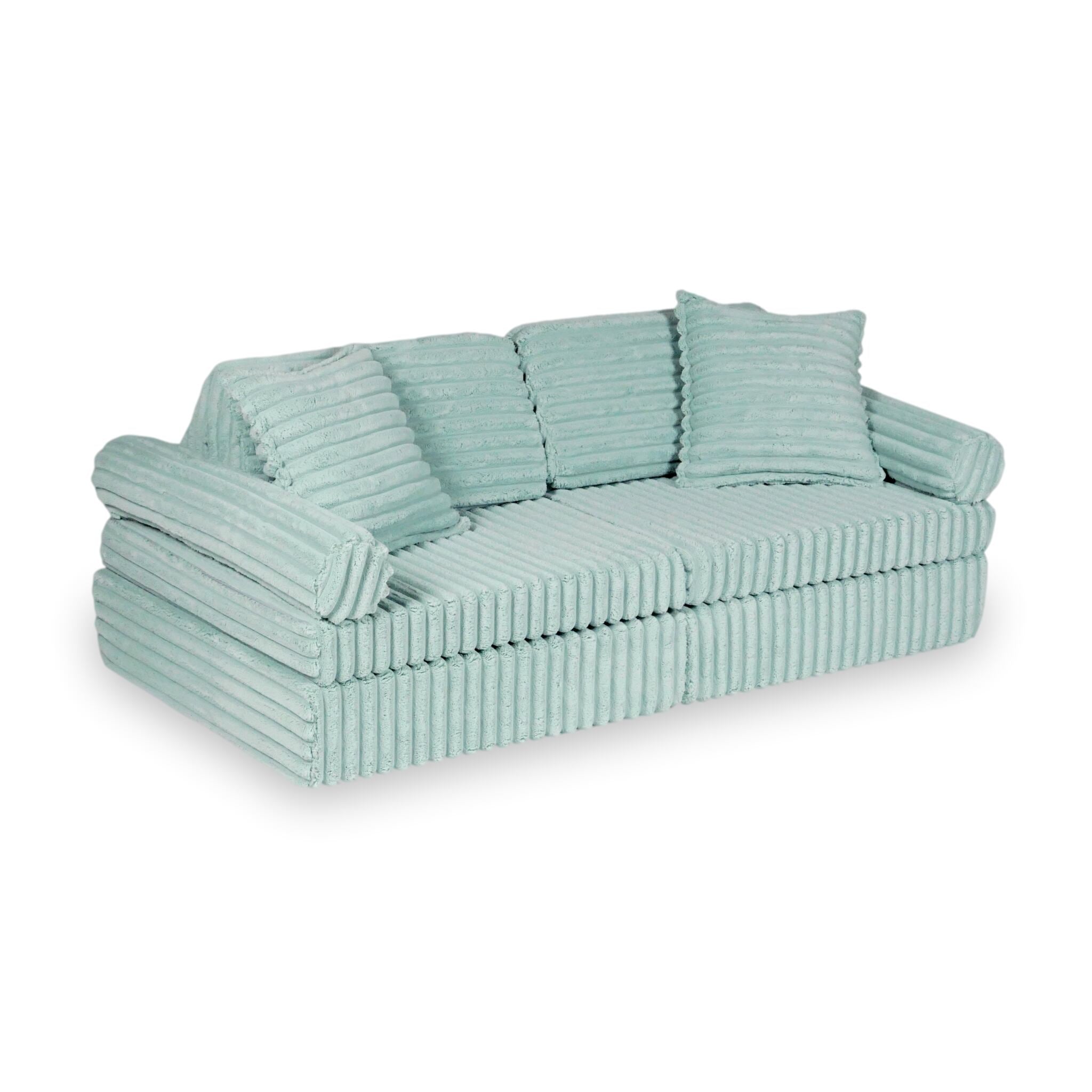 Montessori Mini Comfort Spielsofa aus Waffelstoff
