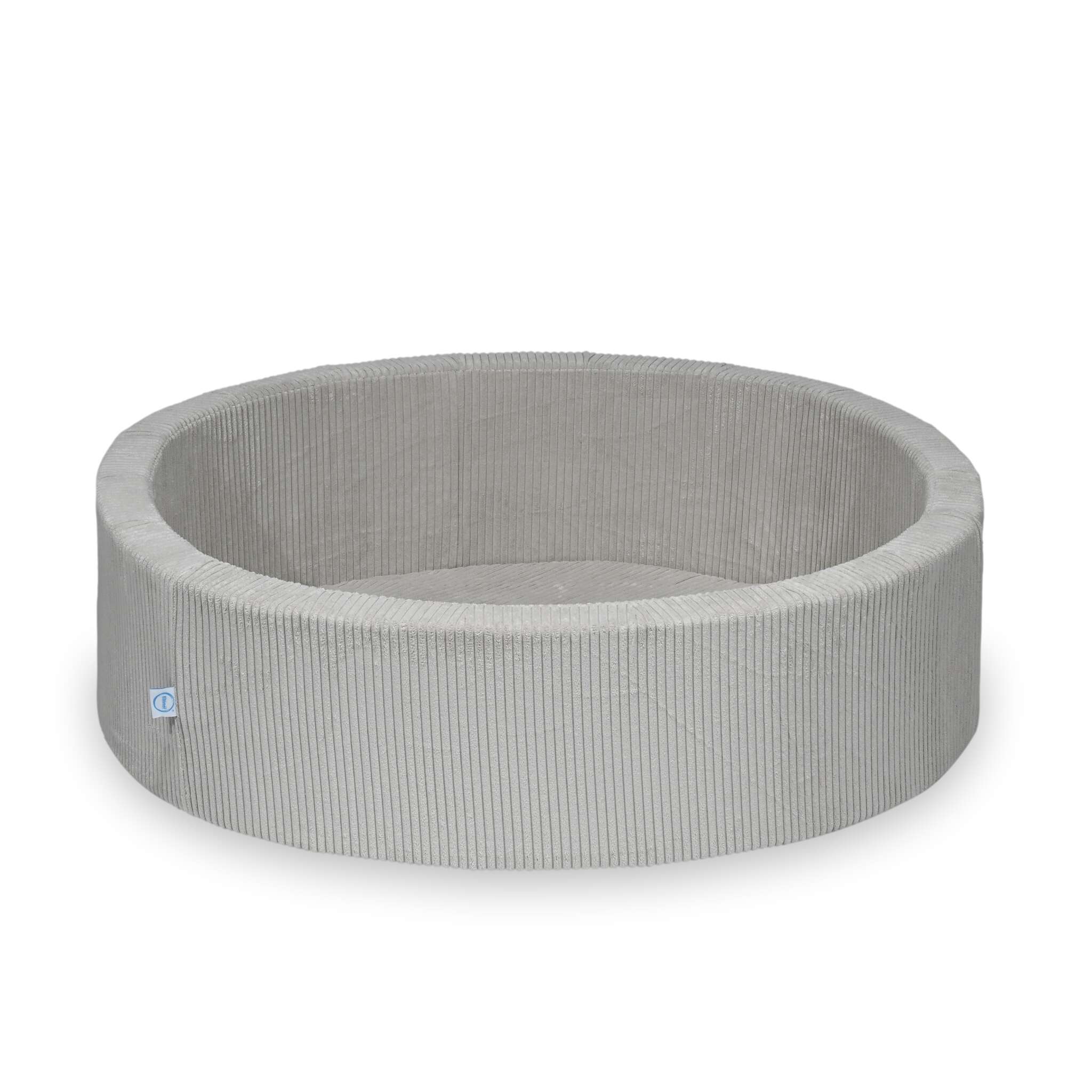 Piscine à Balles 110x30 velours côtelé gris sans balles