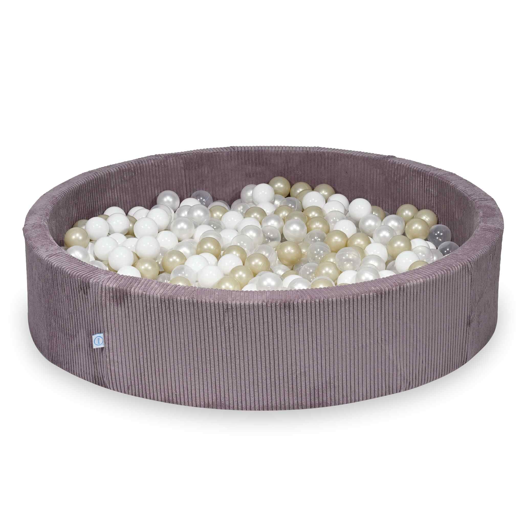 Piscine à balles en velours côtelé Lavende 130x30 cm avec 600 balles