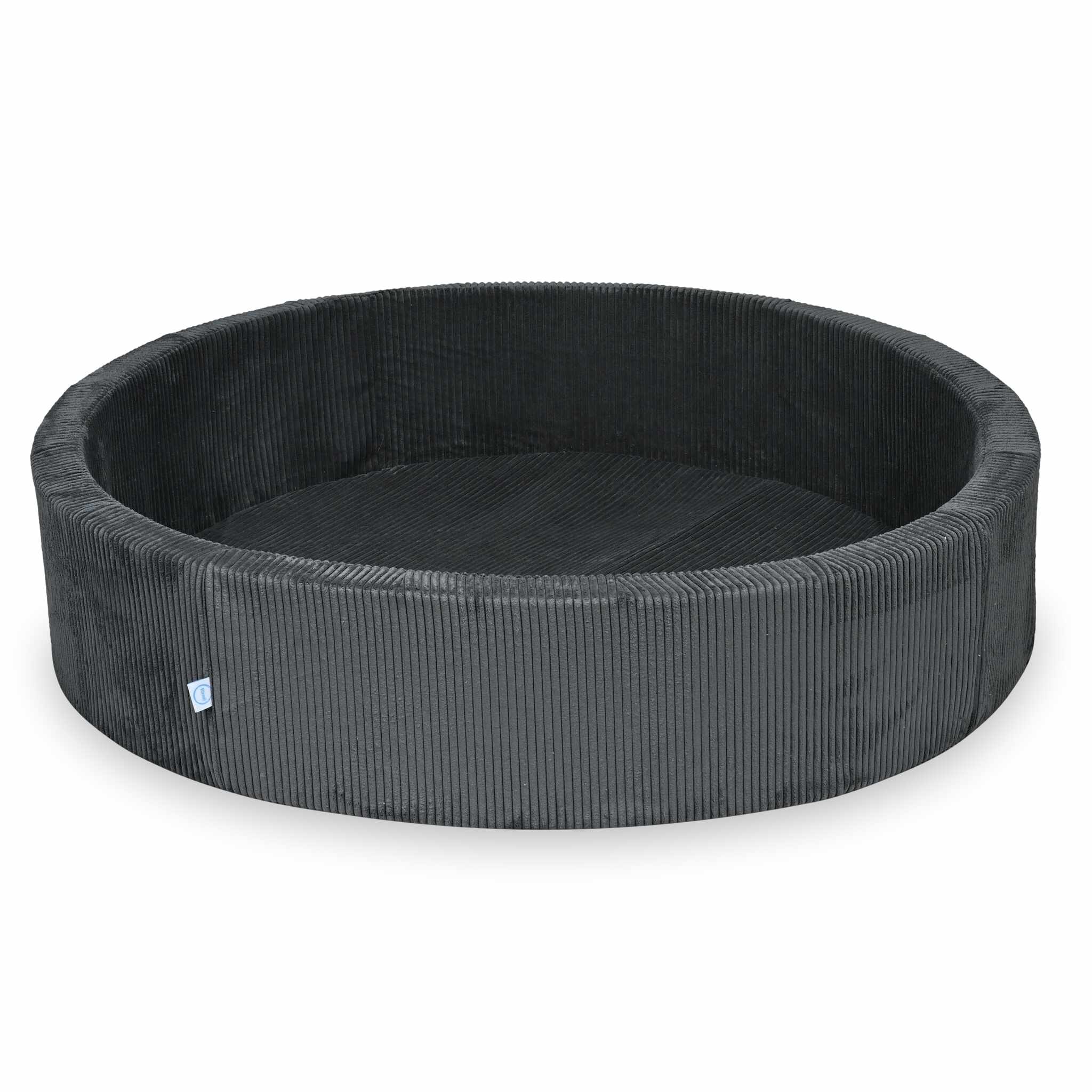 Piscine à Balles 130x30 velours côtelé graphite sans balles