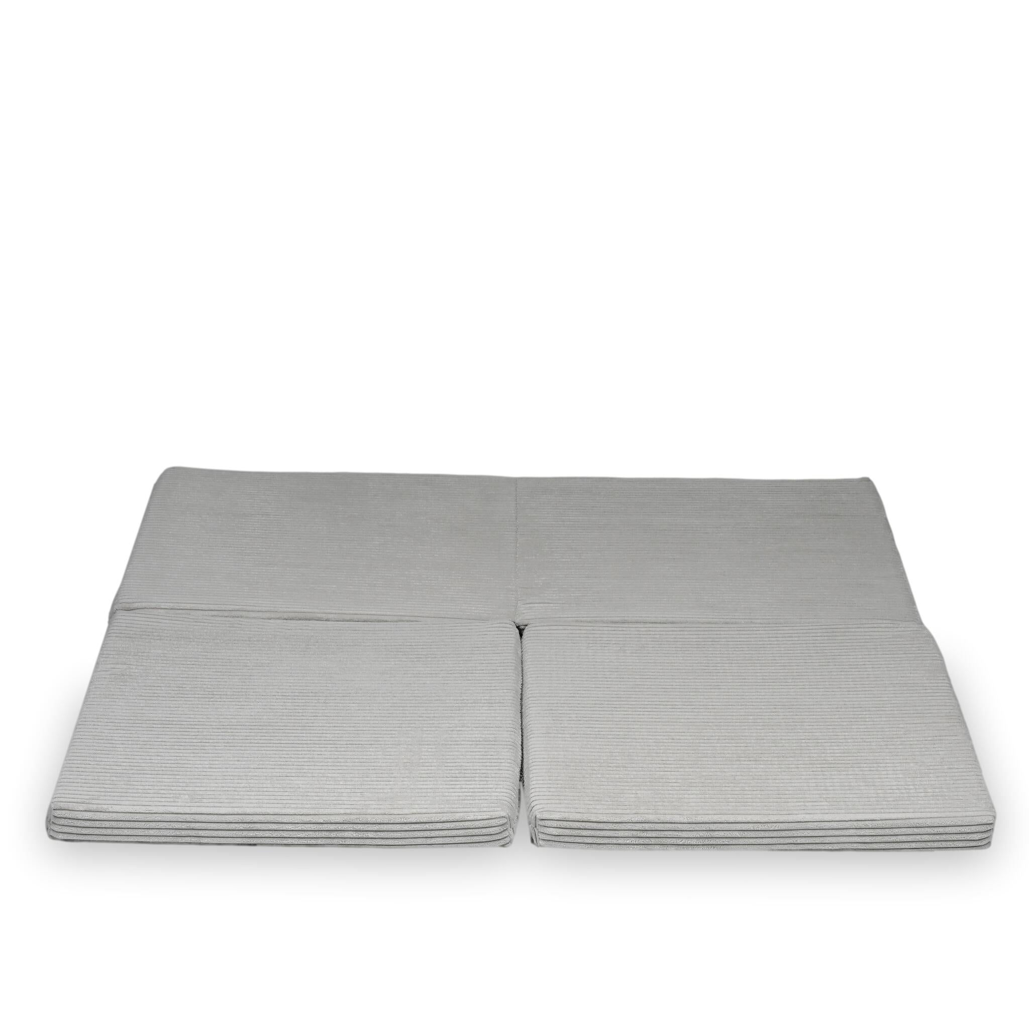 Faltbare quadratische Babyspielmatte 120 x 120 cm aus Cord