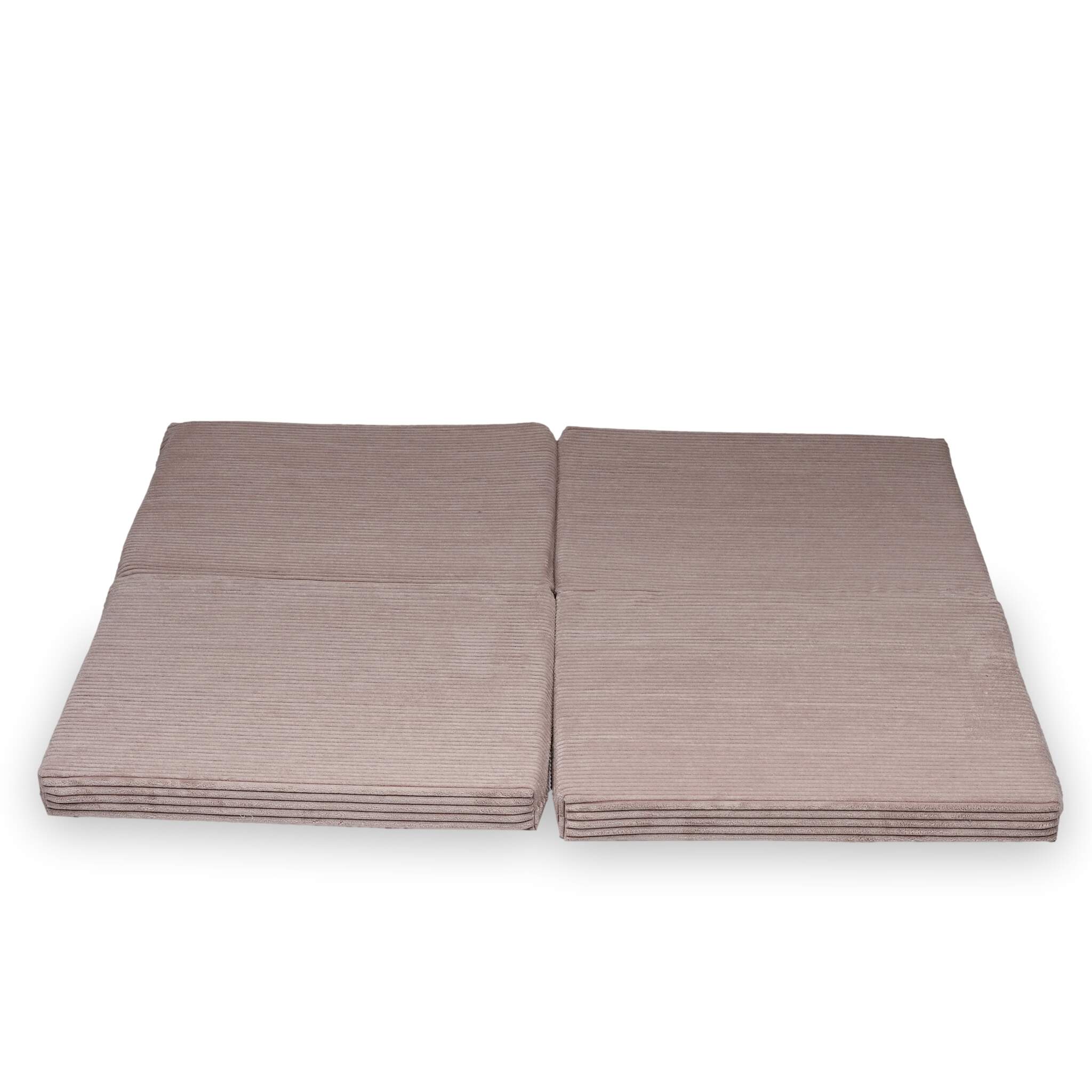 Faltbare quadratische Babyspielmatte 120 x 120 cm aus Cord