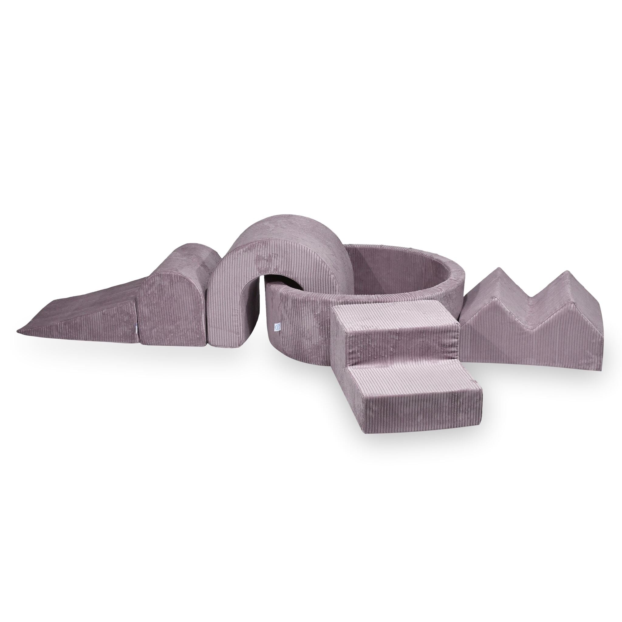 Quadratische, faltbare Babyspielmatte 120 x 120 cm aus weichem Samt