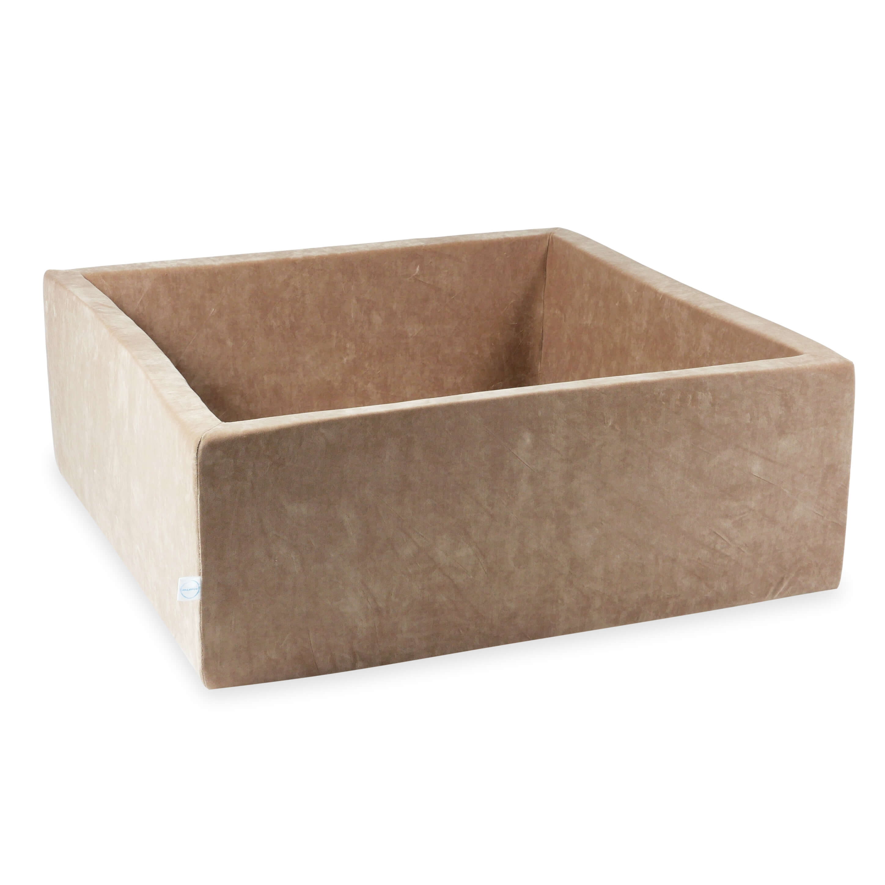 Piscine à balles carrée 110x110x40 cm Velvet Soft brown sans balles