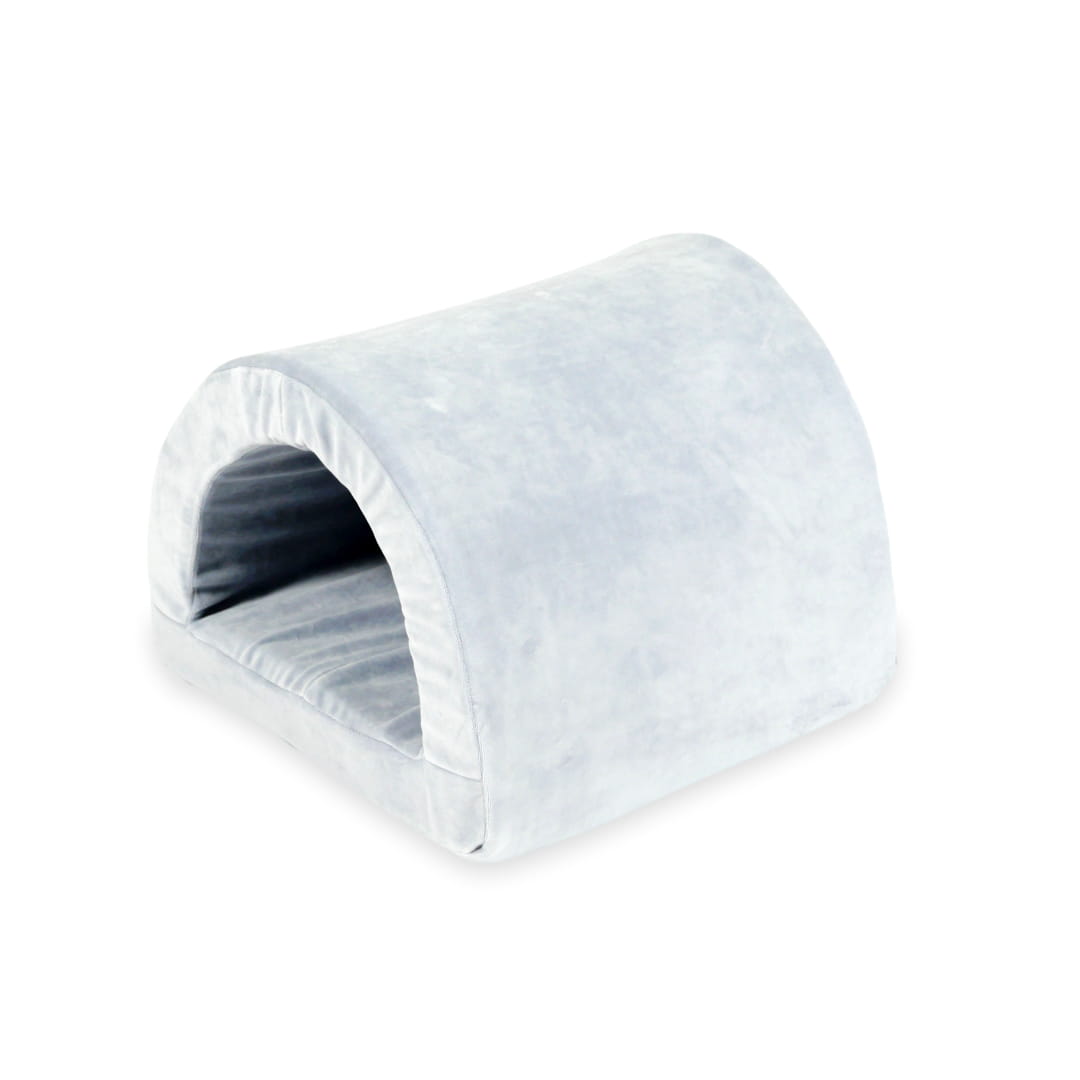 Hellgraue Brücke aus weichem Samtschaum für Spielbereiche