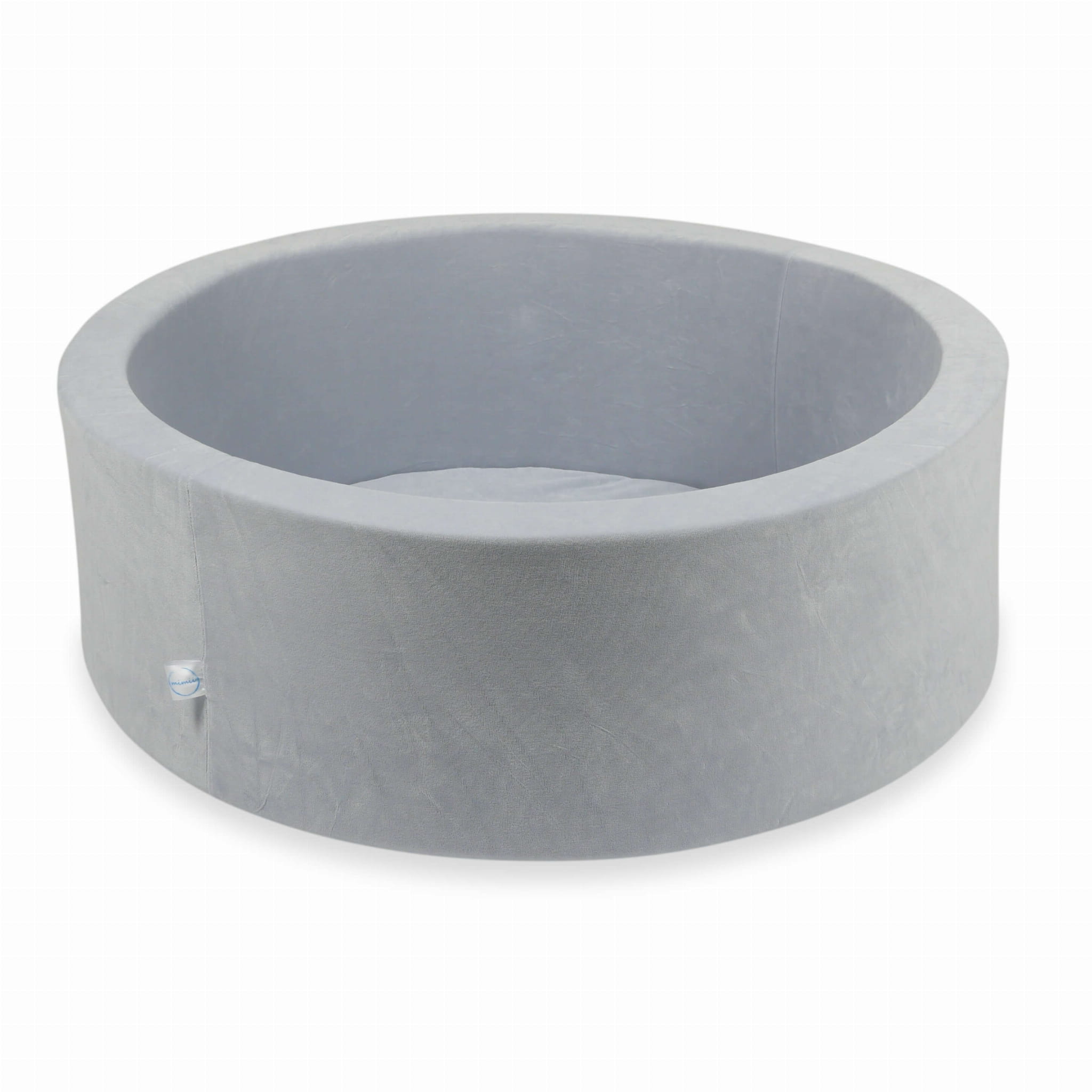 90x30 Samtweiches, hellgraues Bällebad (Bälle nicht enthalten)