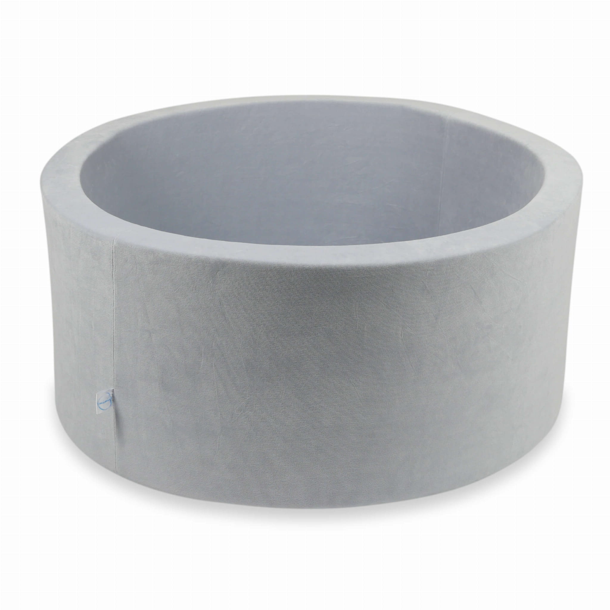 90x40 Samtweiches, hellgraues Bällebad (Bälle nicht enthalten)