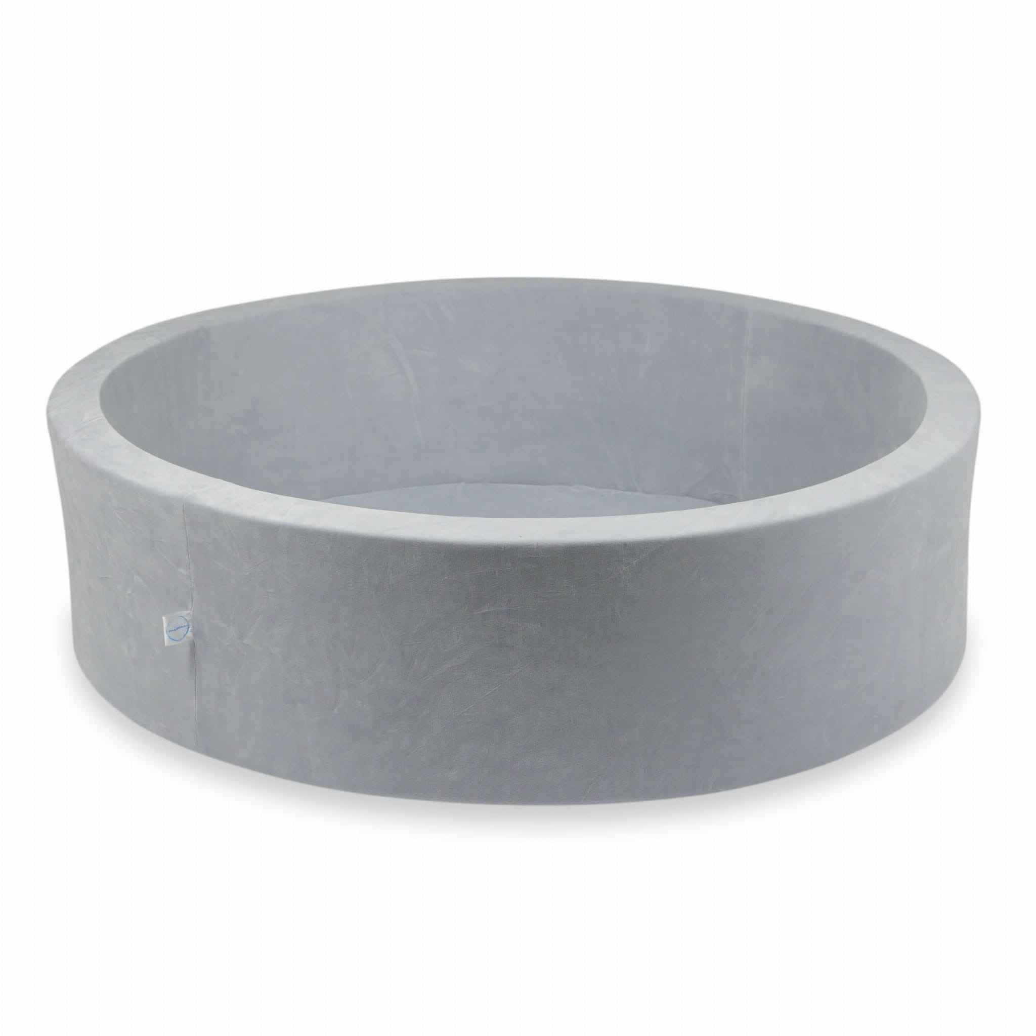 110x30 Samtweiches, hellgraues Bällebad (Bälle nicht enthalten)