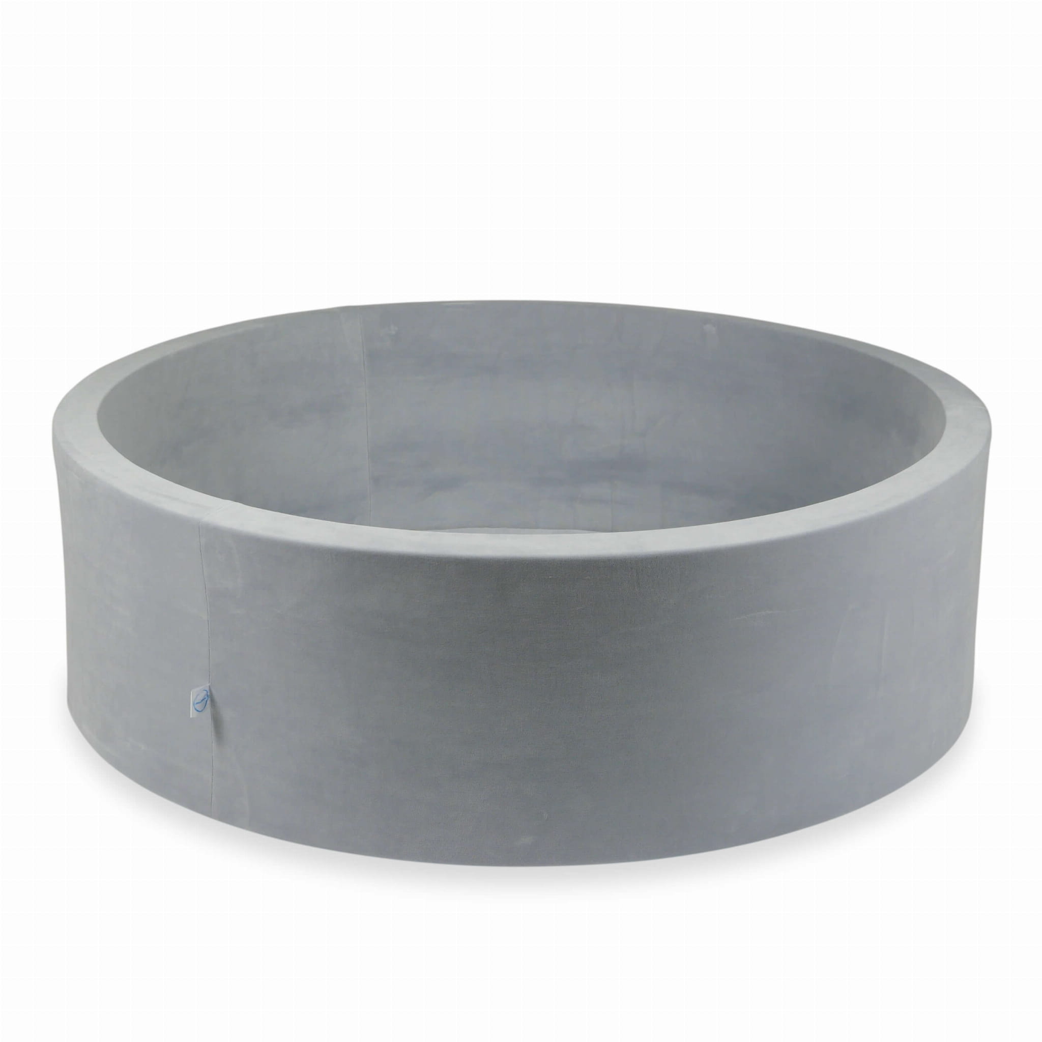 130x40 Samtweiches, hellgraues Bällebad (Bälle nicht enthalten)