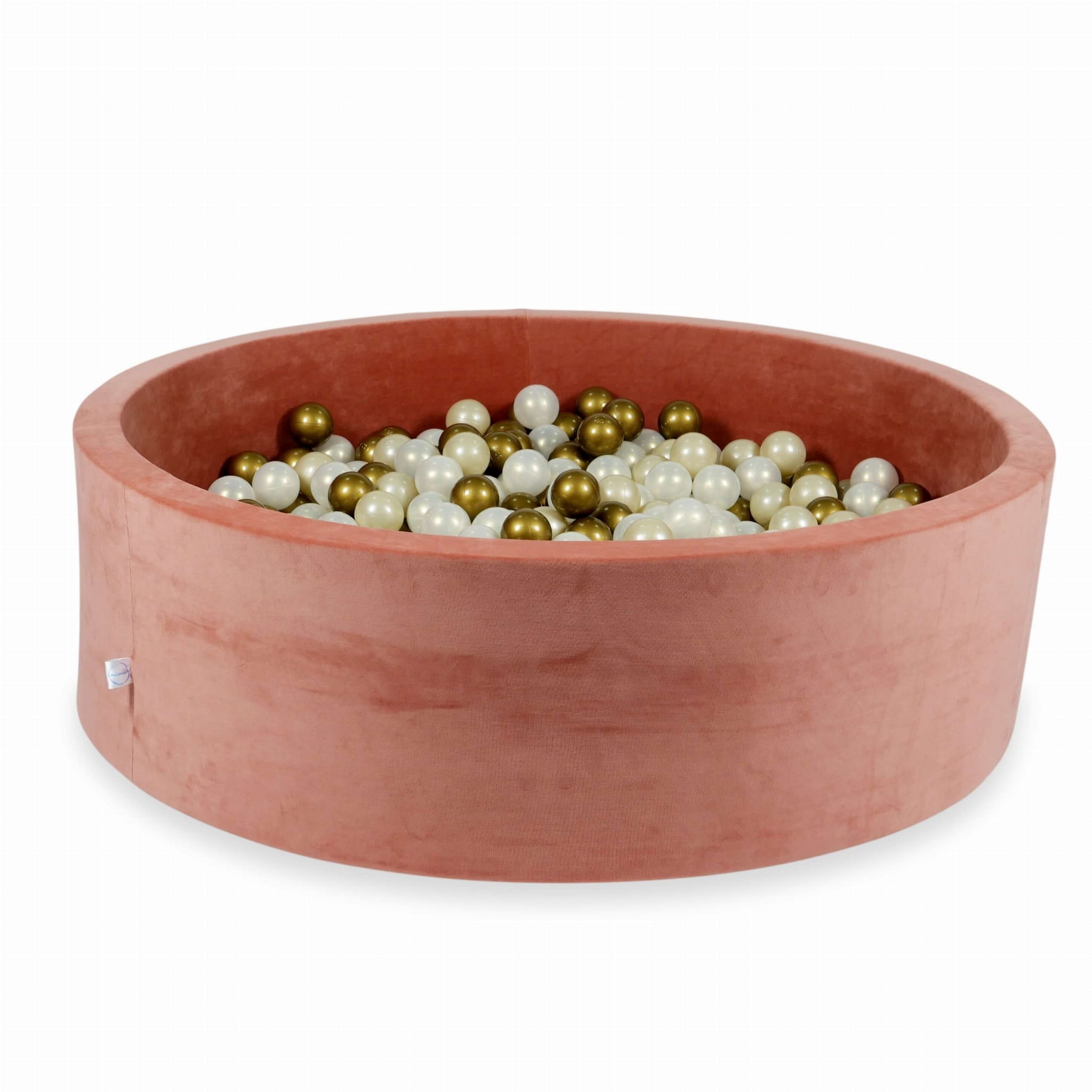 130x40 Velvet Soft Canyon Ton-Bällebad mit 700 Bällen (gold, beige, transparent)